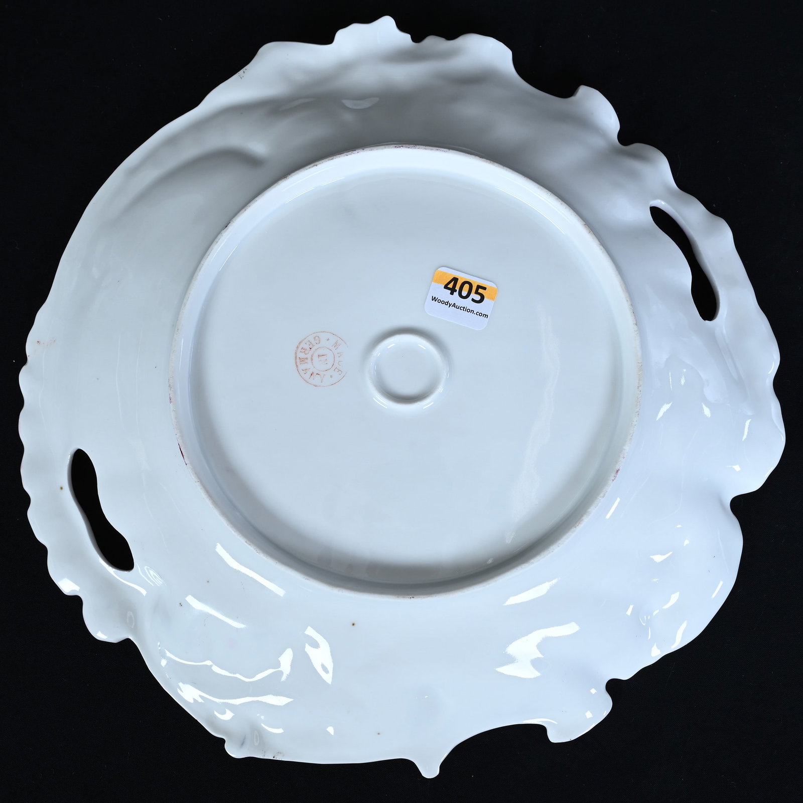 Two Handled Cake Plate, Marked Germany - 2