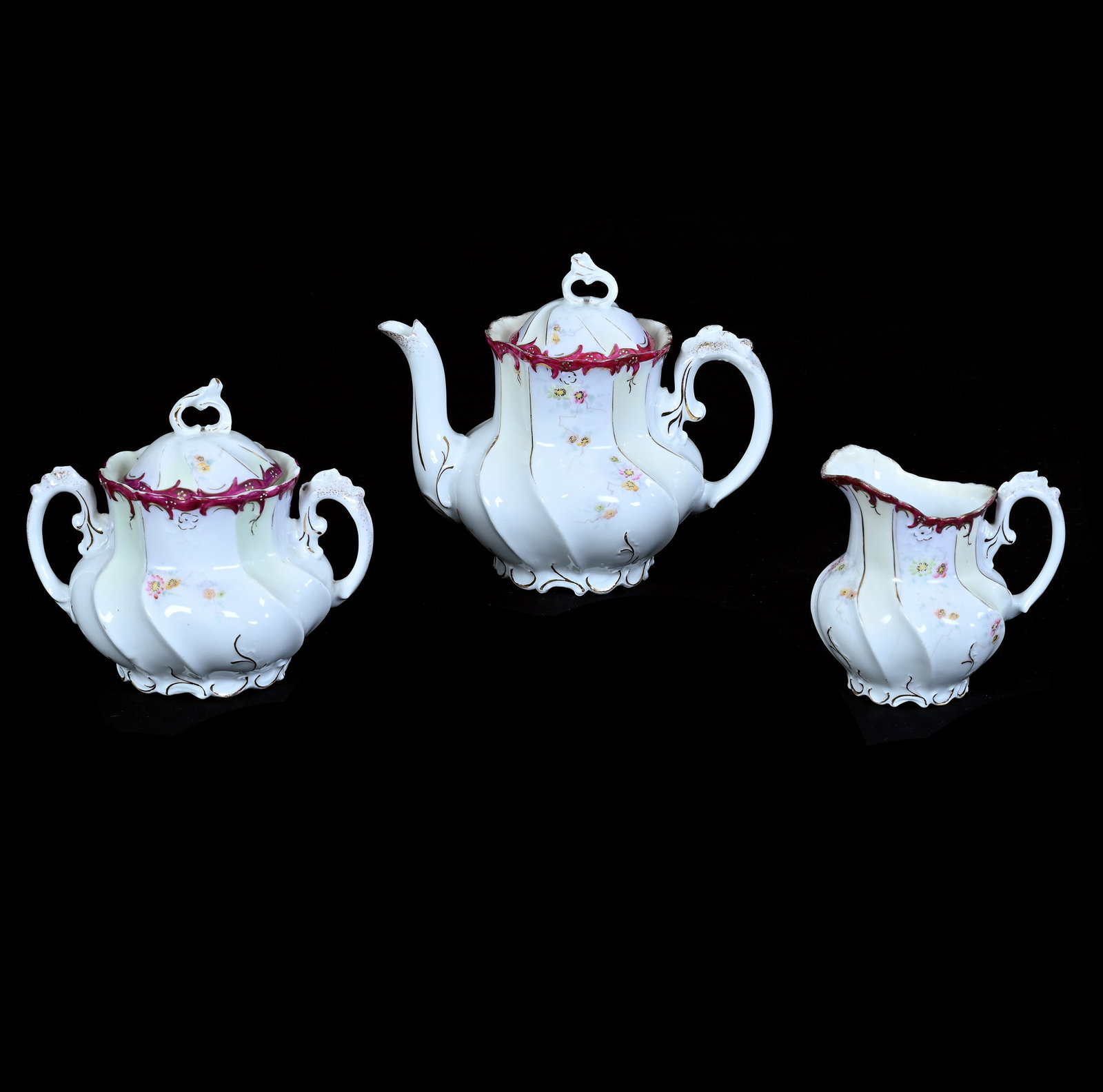 (3) Piece Tea Set, Unmarked R.S. Prussia (1 of 5)