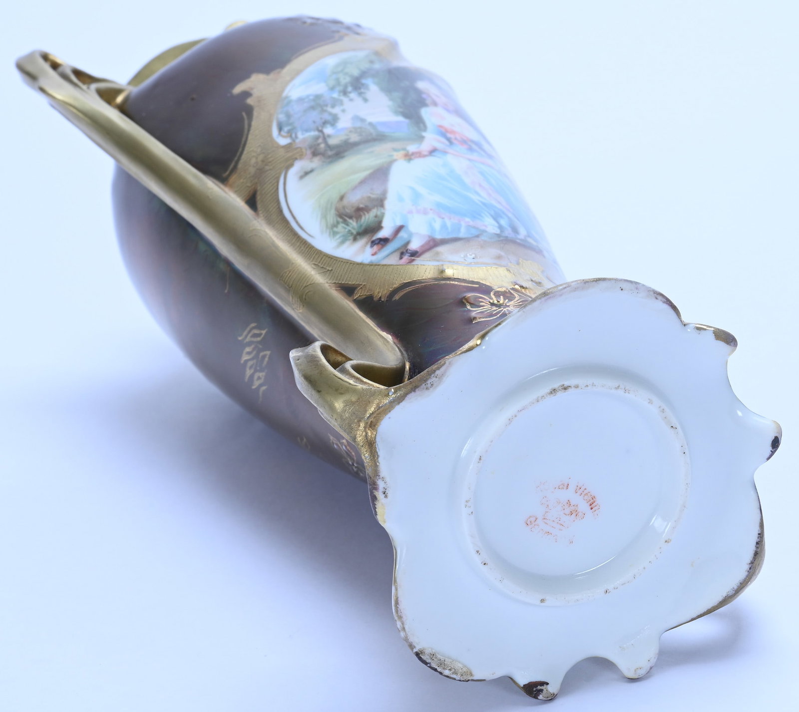 Two Handled Vase, Marked Royal Vienna - 3