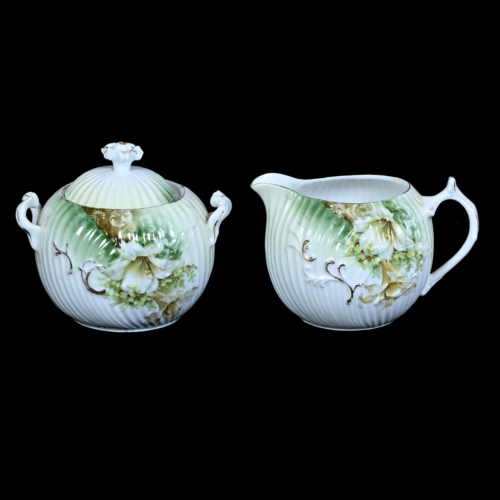Creamer And Sugar, Marked R.S. Prussia (1 of 5)