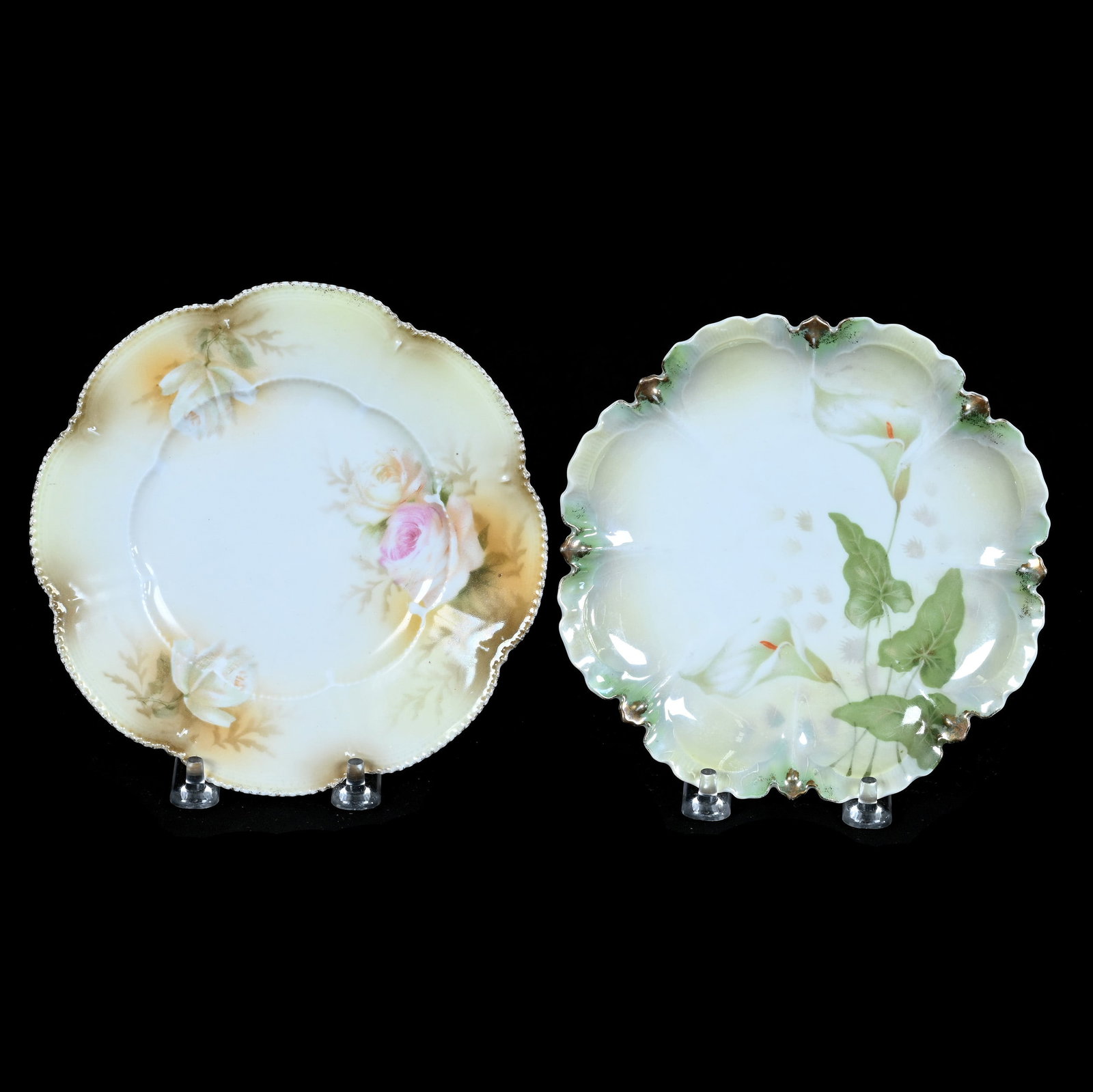 (2) Plates, Unmarked R.S. Prussia (1 of 2)