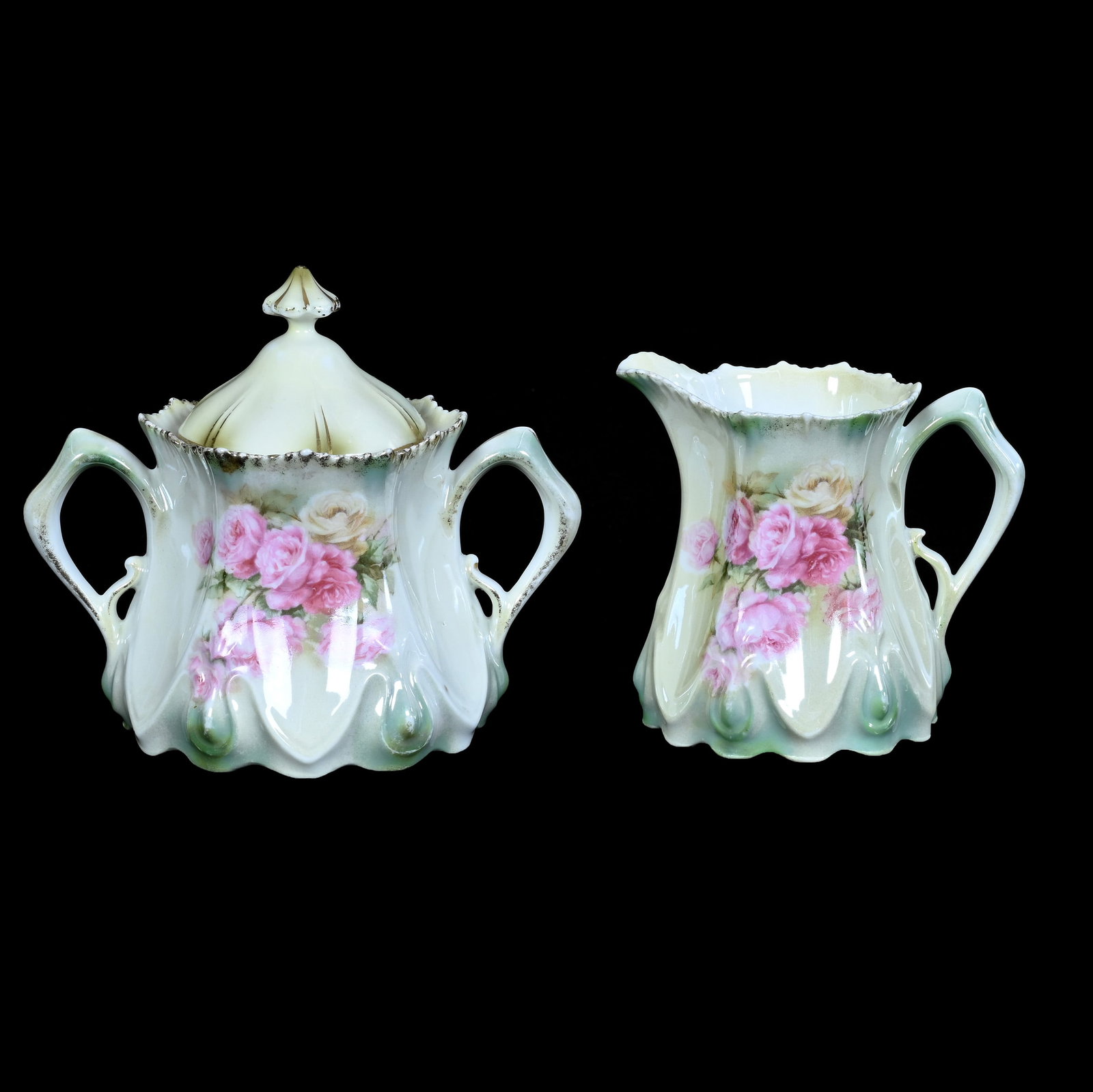 Creamer And Sugar, Marked R.S. Prussia (1 of 4)