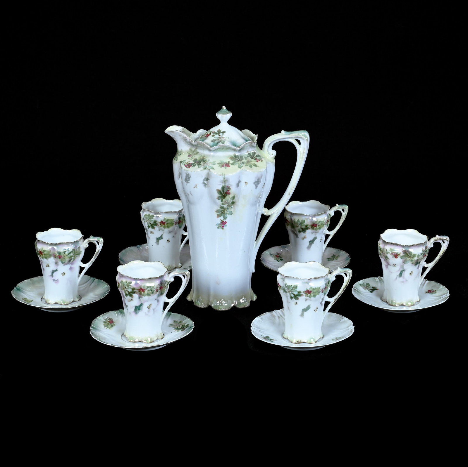 Chocolate Set, Marked R.S. Prussia (1 of 3)