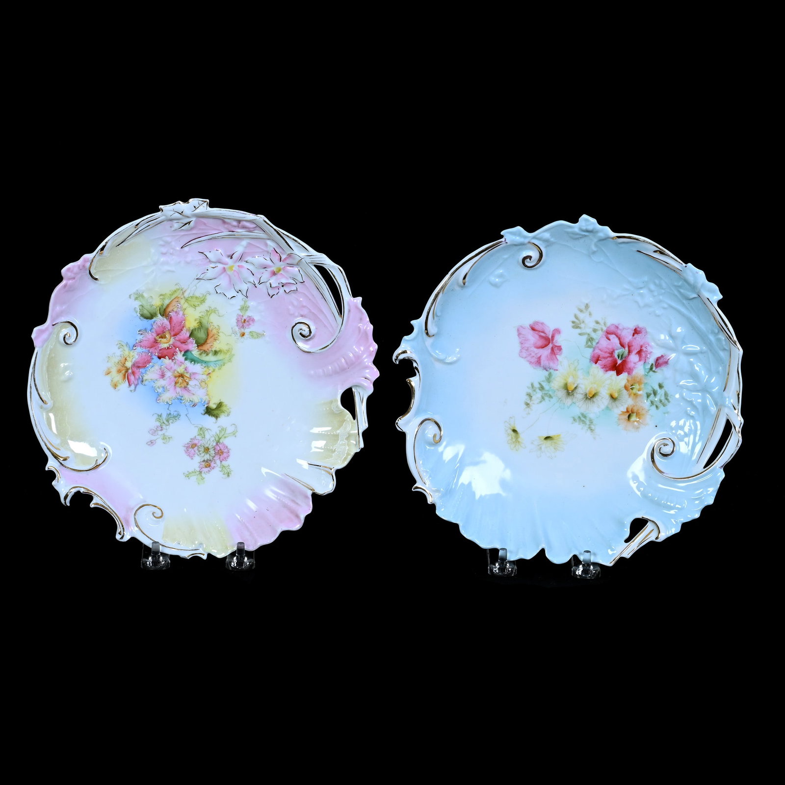 (2) Plates, Unmarked Early R.S. Prussia (1 of 4)