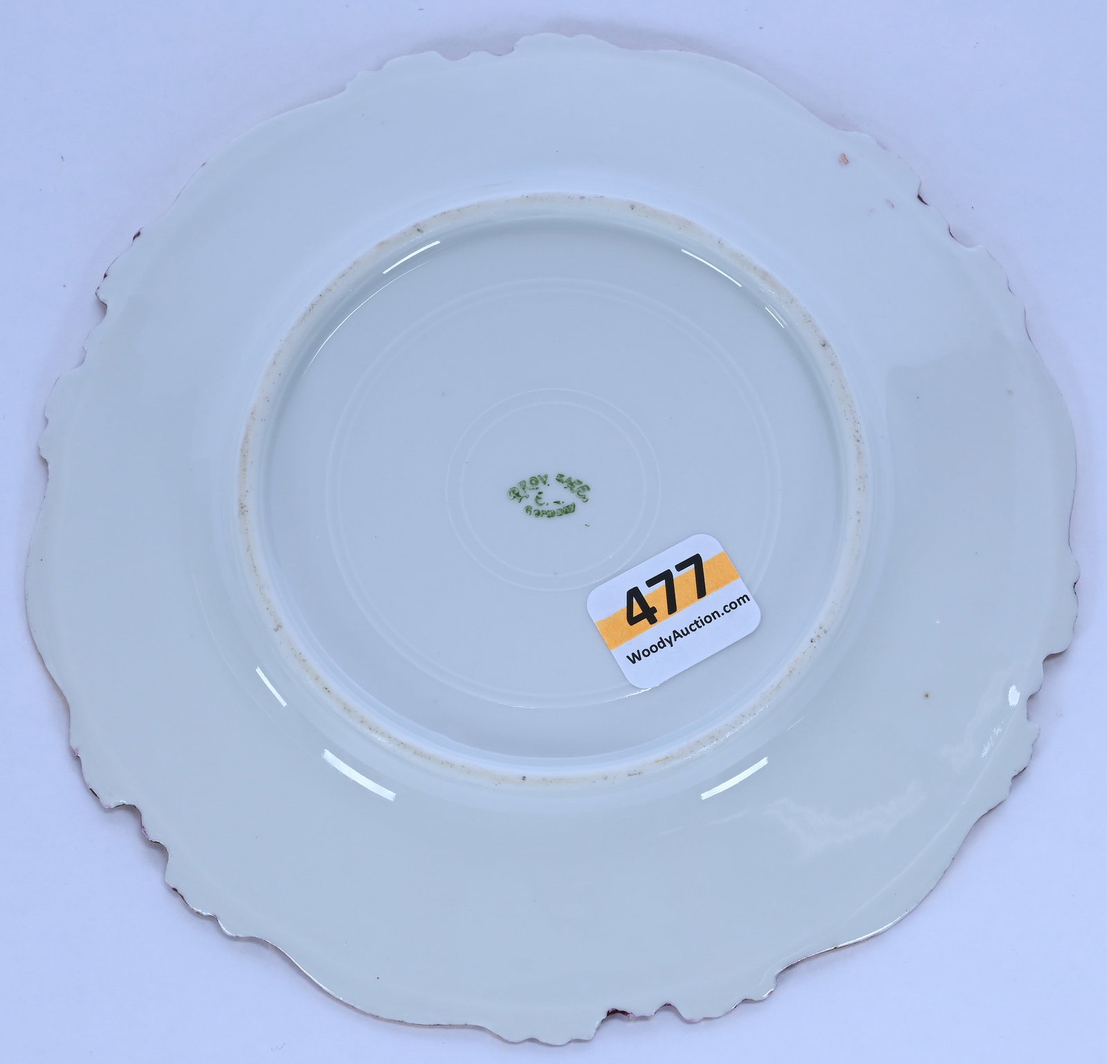 Plate, Marked Prov Saxe - 2