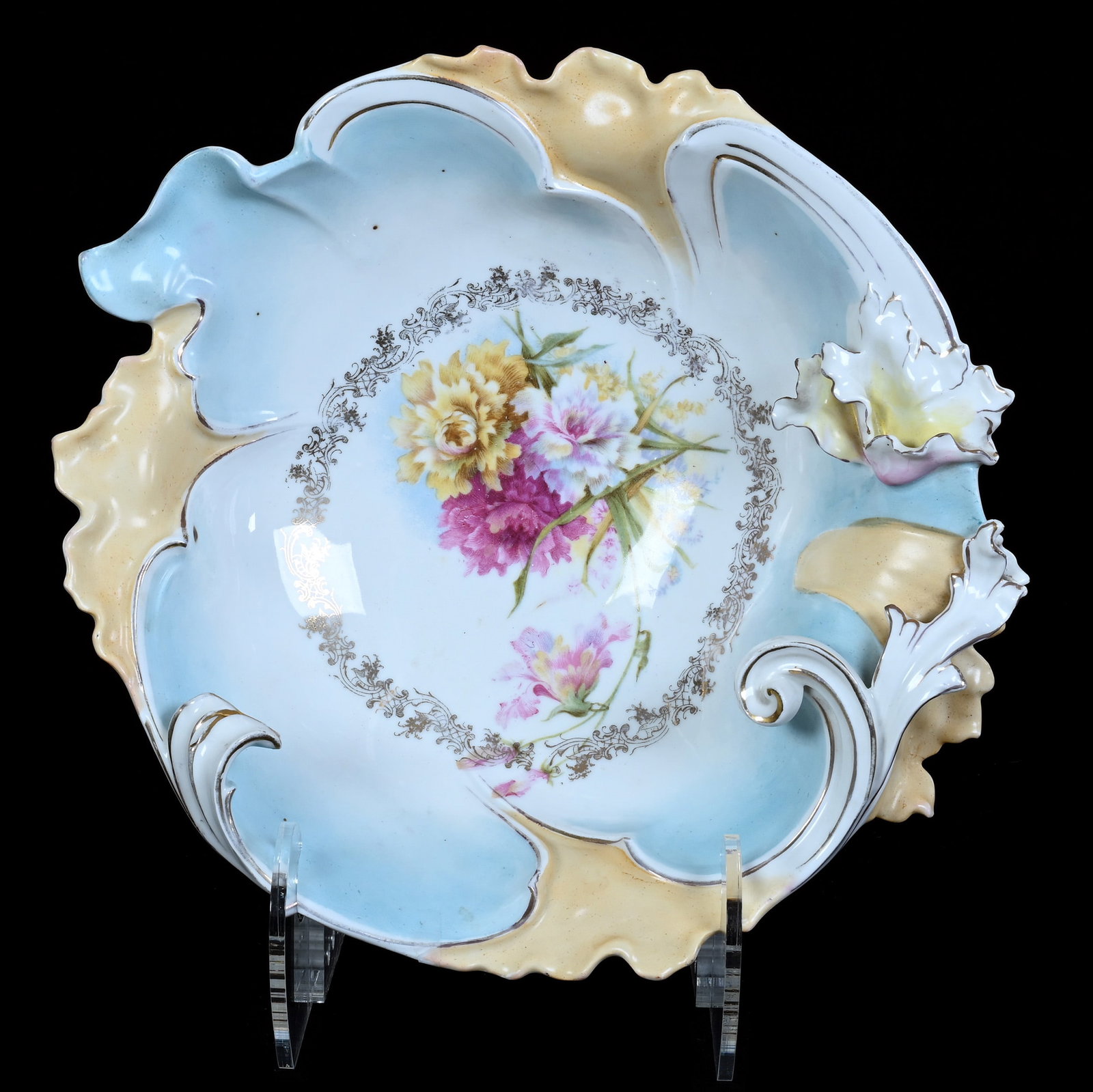 Three Dimensional Mold Bowl, Unmarked R.S. Prussia (1 of 2)
