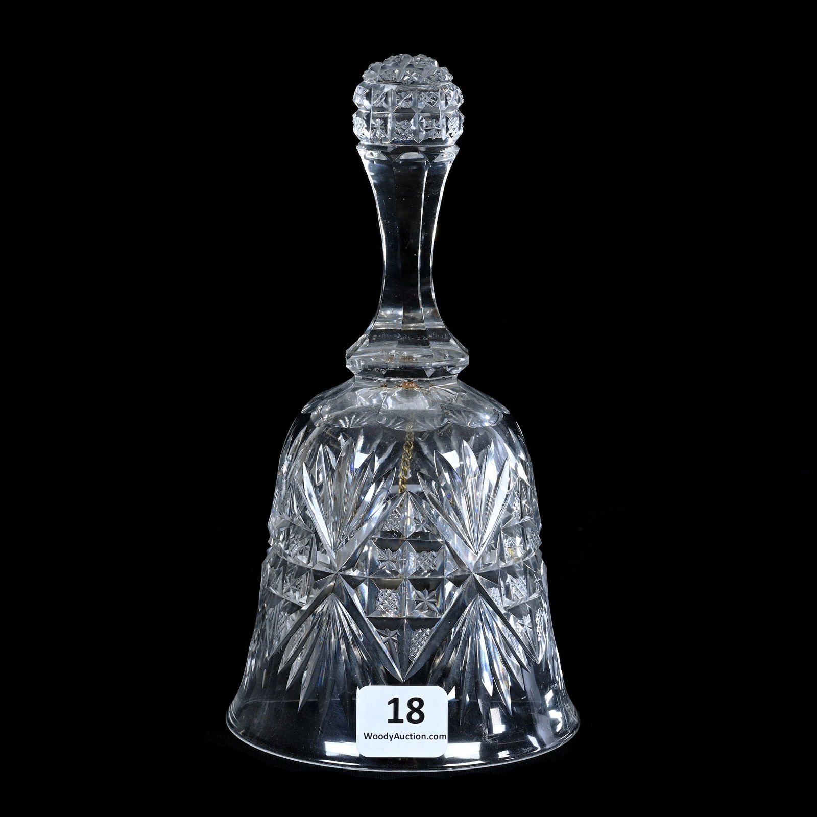 Dinner Bell, American Brilliant Cut Glass, Royal Pattern By Dorflinger (1 of 3)