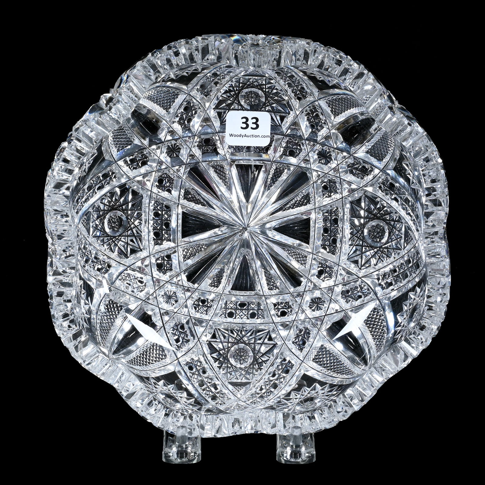 Eight Sided Bowl, American Brilliant Cut Glass, Eleanor Pattern By J. Hoare (1 of 2)