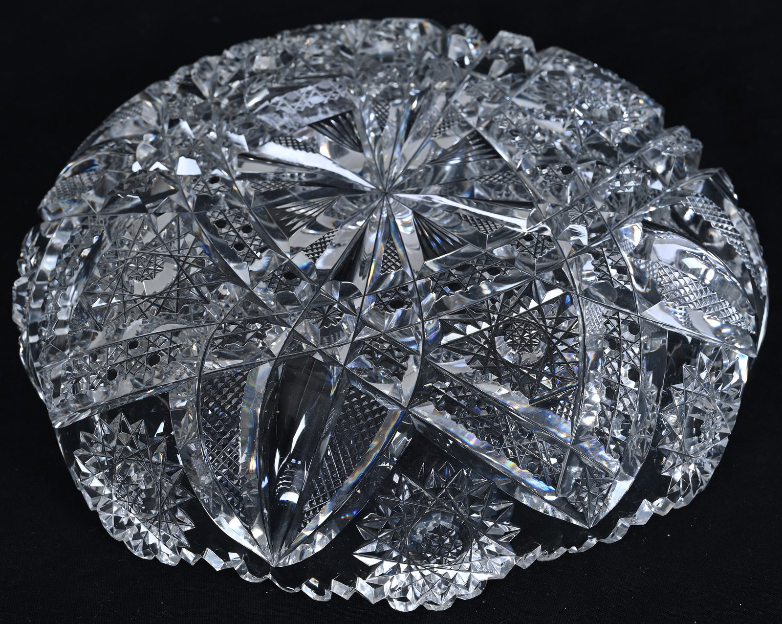 Eight Sided Bowl, American Brilliant Cut Glass, Eleanor Pattern By J. Hoare - 2