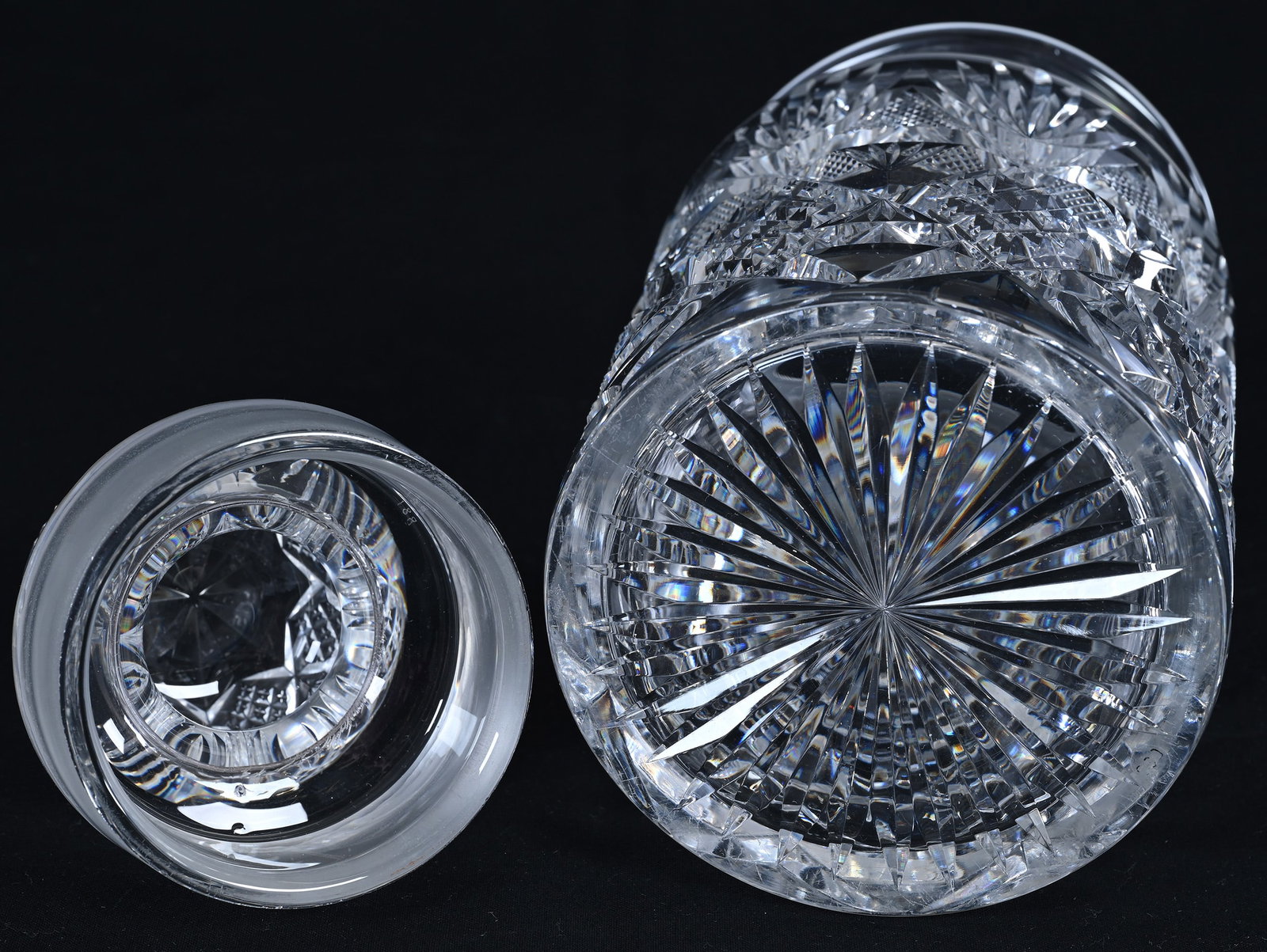 Humidor, American Brilliant Cut Glass, Colonial Pattern By Dorflinger - 3