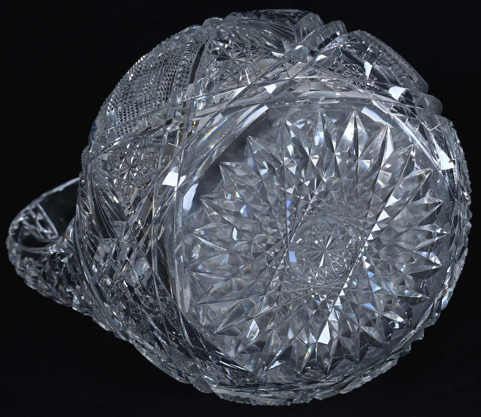 Pitcher, American Brilliant Cut Glass, Parisian Pattern By Dorflinger - 3