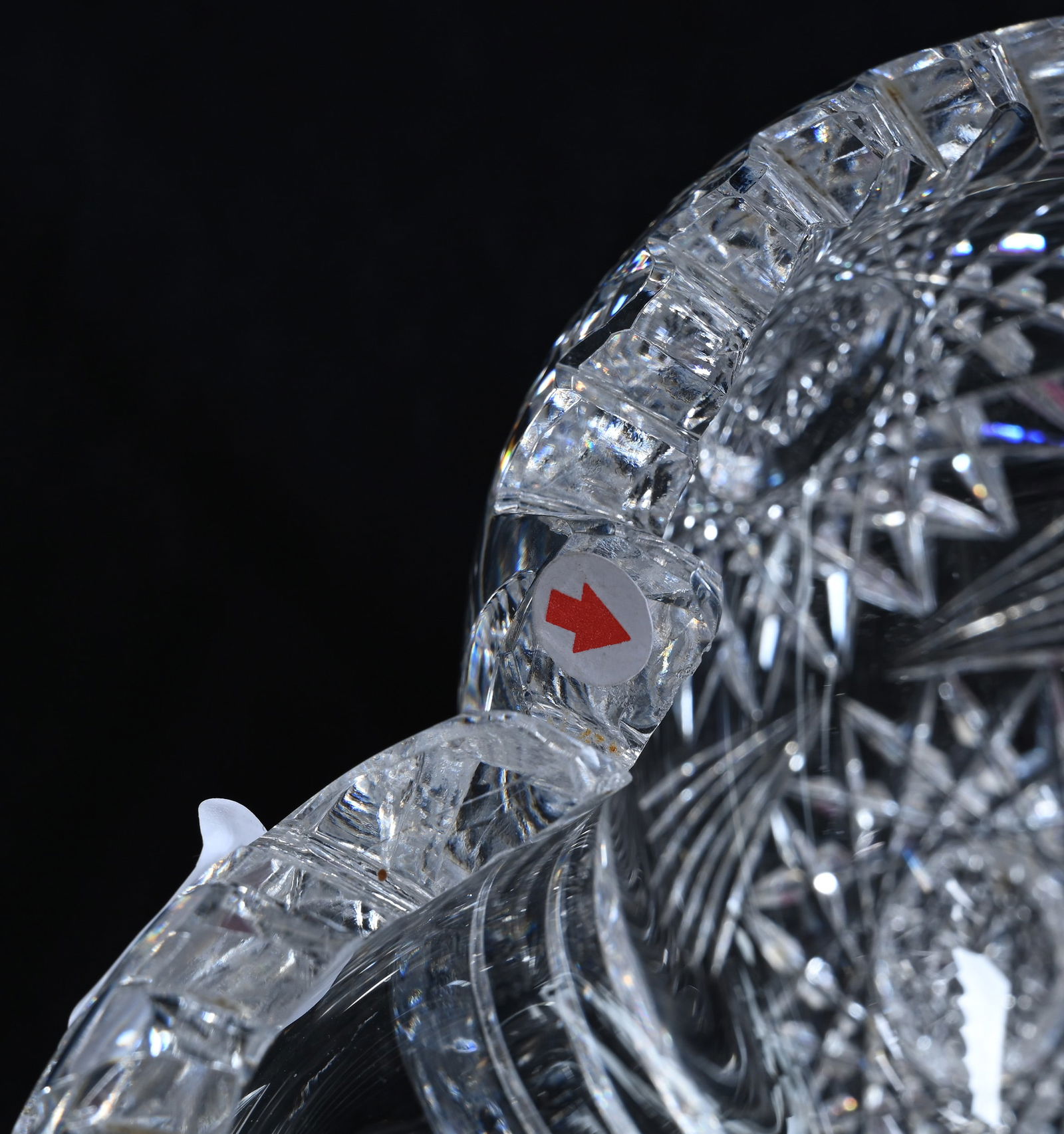 Bowl, Blown Mold, American Brilliant Cut Glass, Signed Hawkes - 6