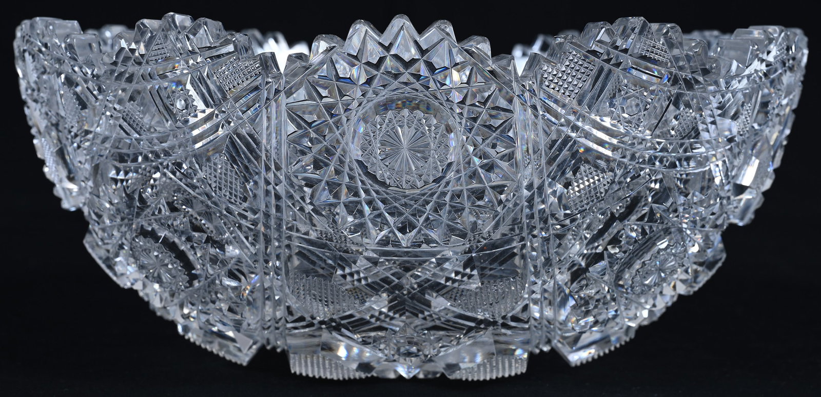 Bowl, American Brilliant Cut Glass, Imperial Pattern By Hawkes - 2