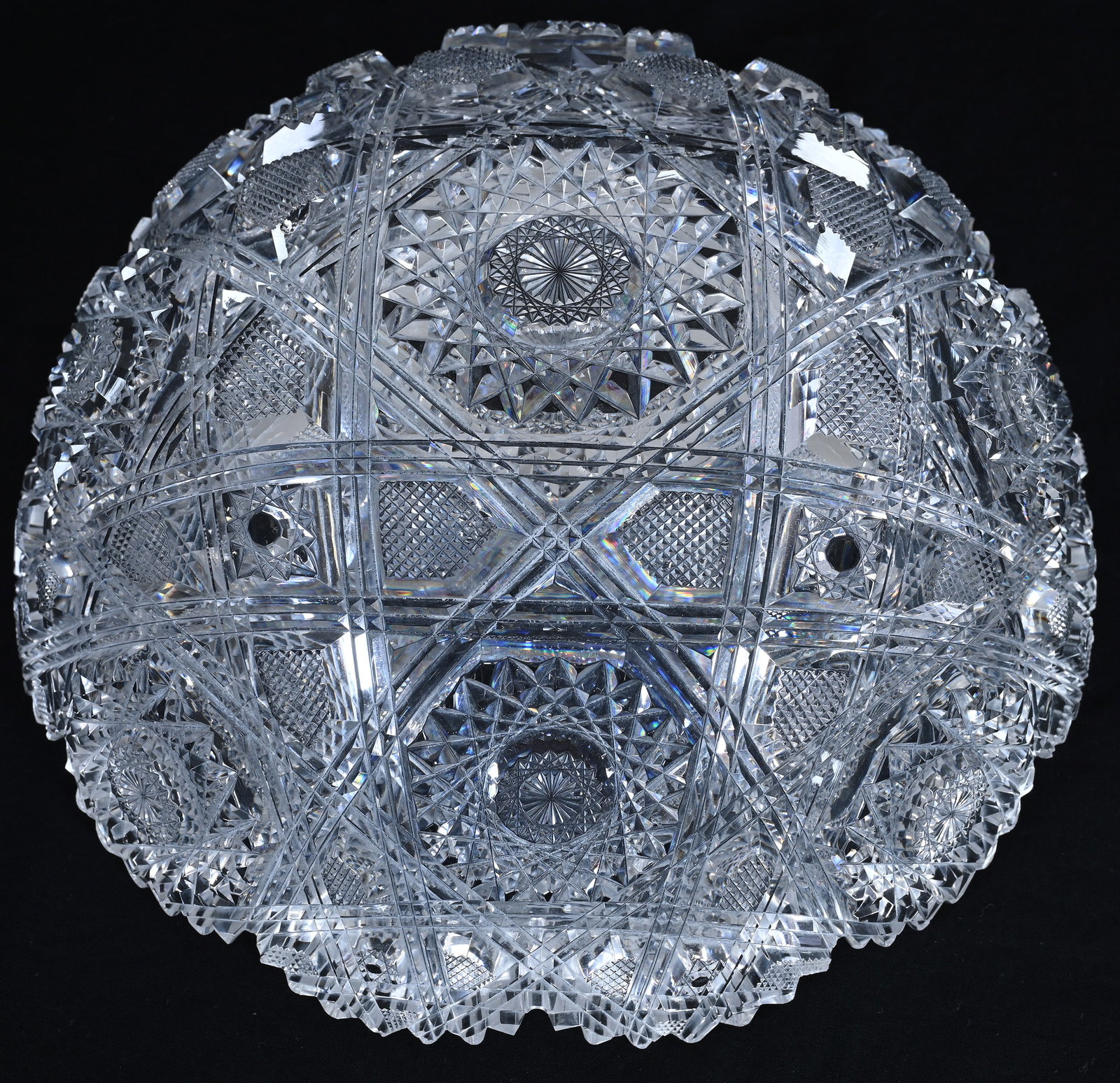 Bowl, American Brilliant Cut Glass, Imperial Pattern By Hawkes - 3