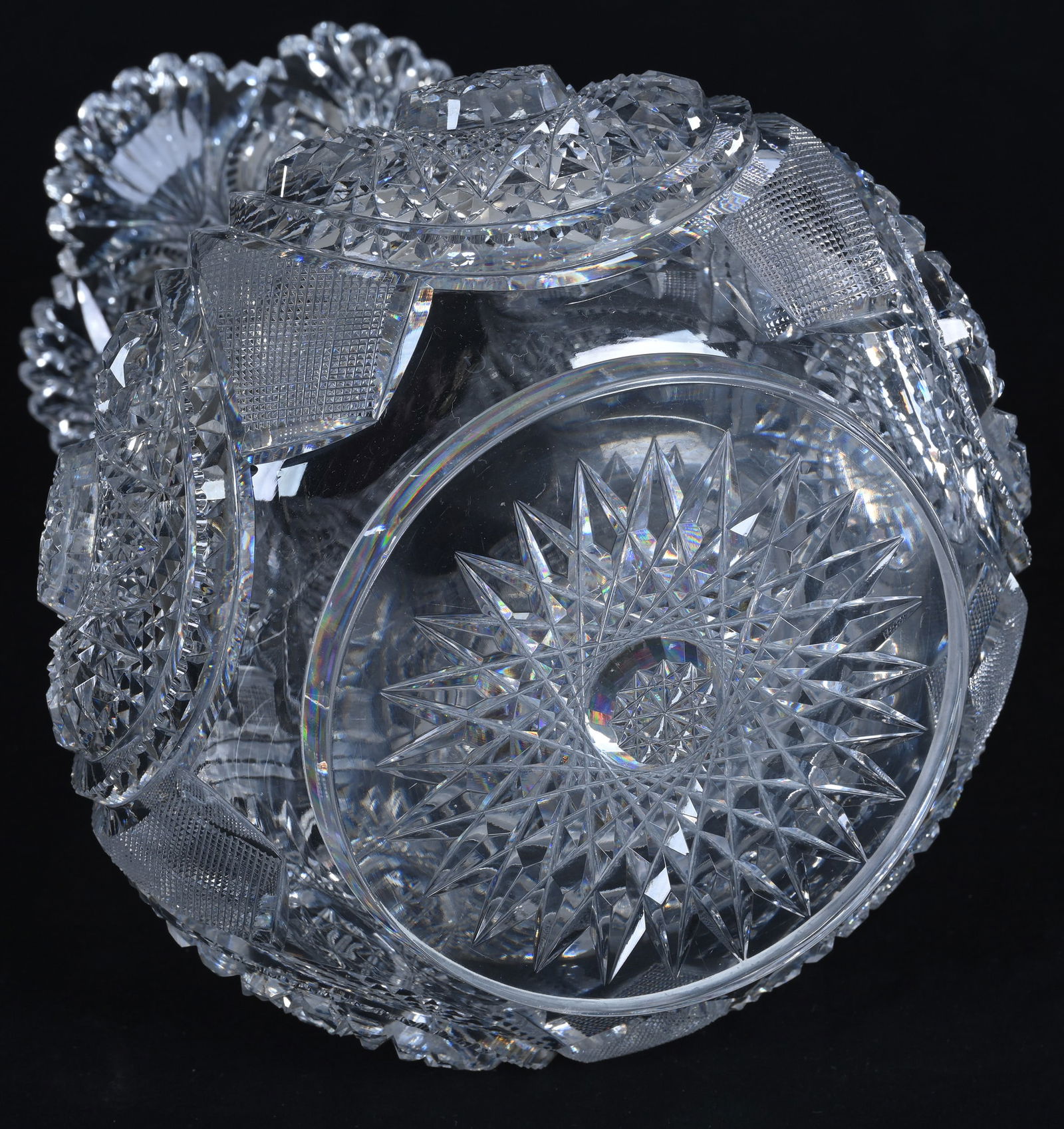 Vase, American Brilliant Cut Glass, Rich Cut Pattern By Dorflinger, Shape #129 - 3