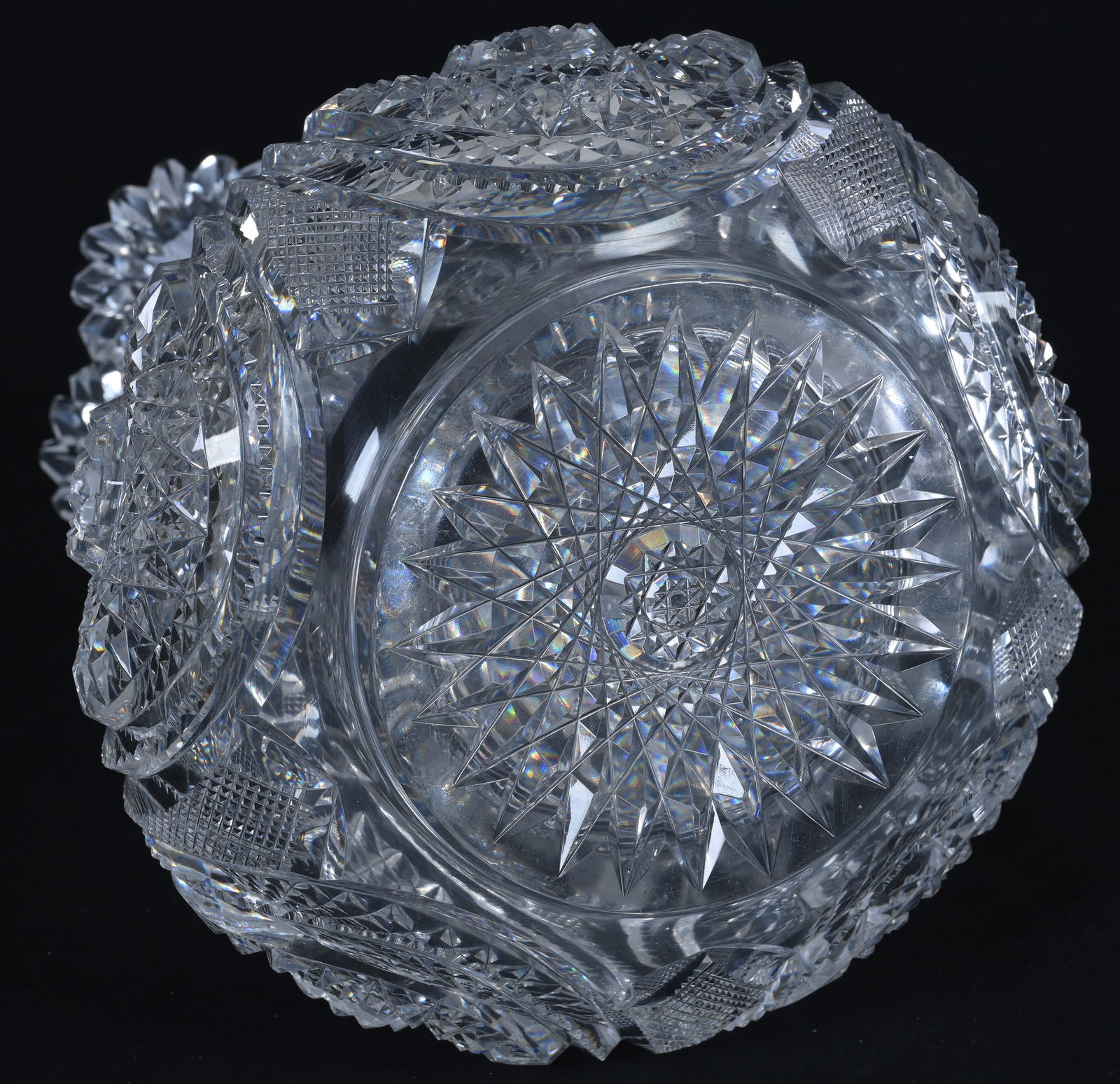 Vase, American Brilliant Cut Glass, Rich Cut Pattern By Dorflinger, Shape #129 - 3