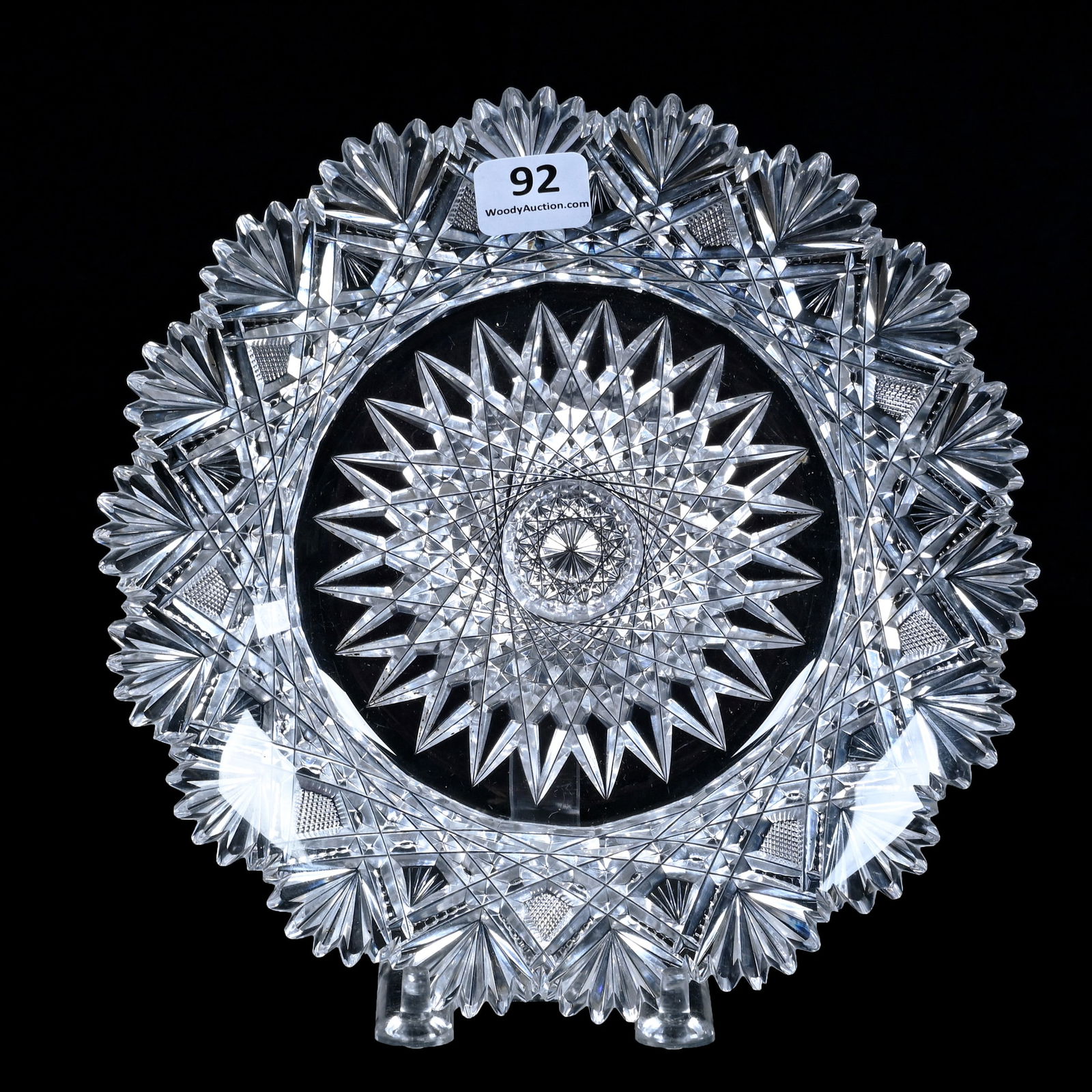 Plate, American Brilliant Cut Glass, Parisian Pattern By Dorflinger (1 of 2)