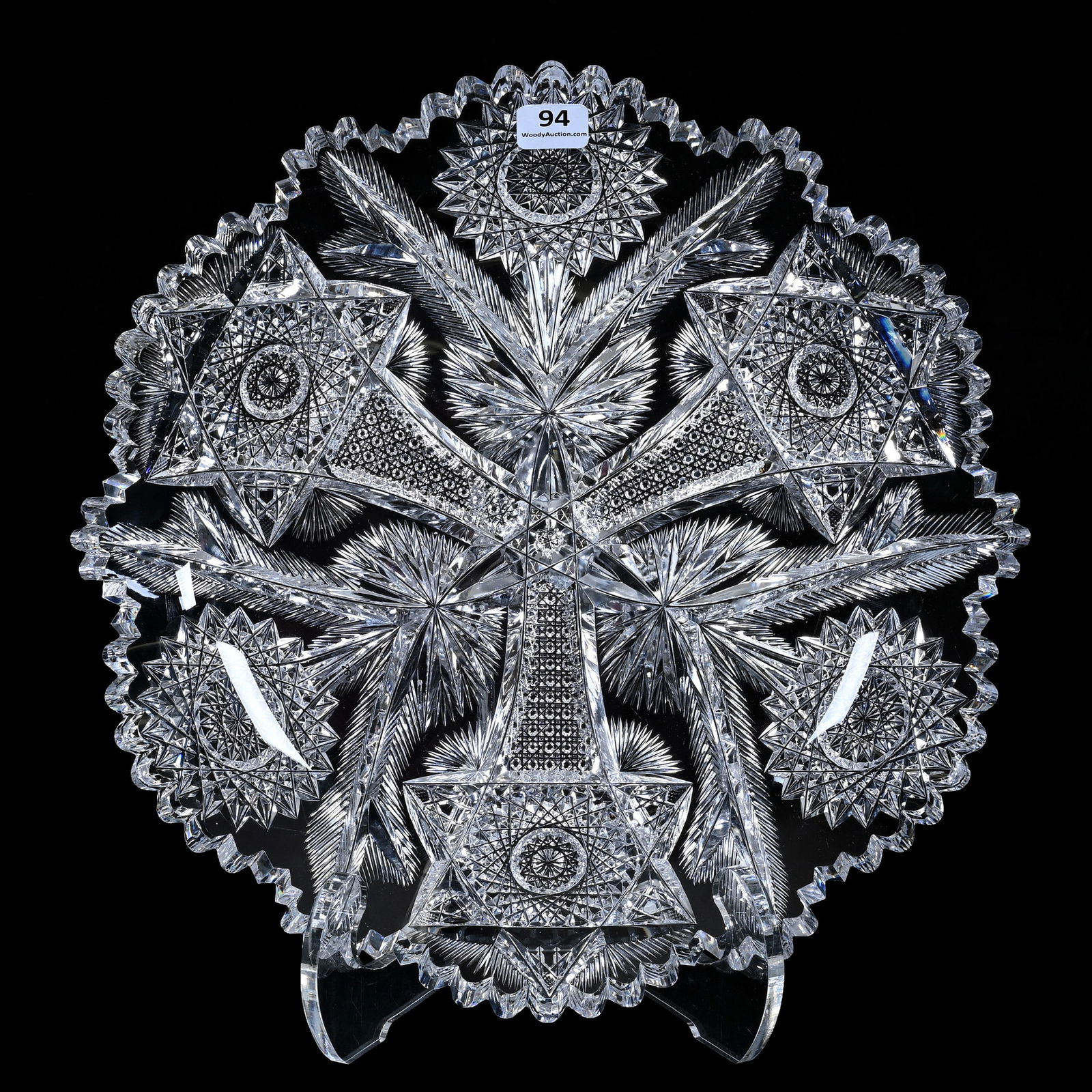 Round Tray, Rajah Pattern By Libbey Designed By W.C. Anderson (1 of 2)