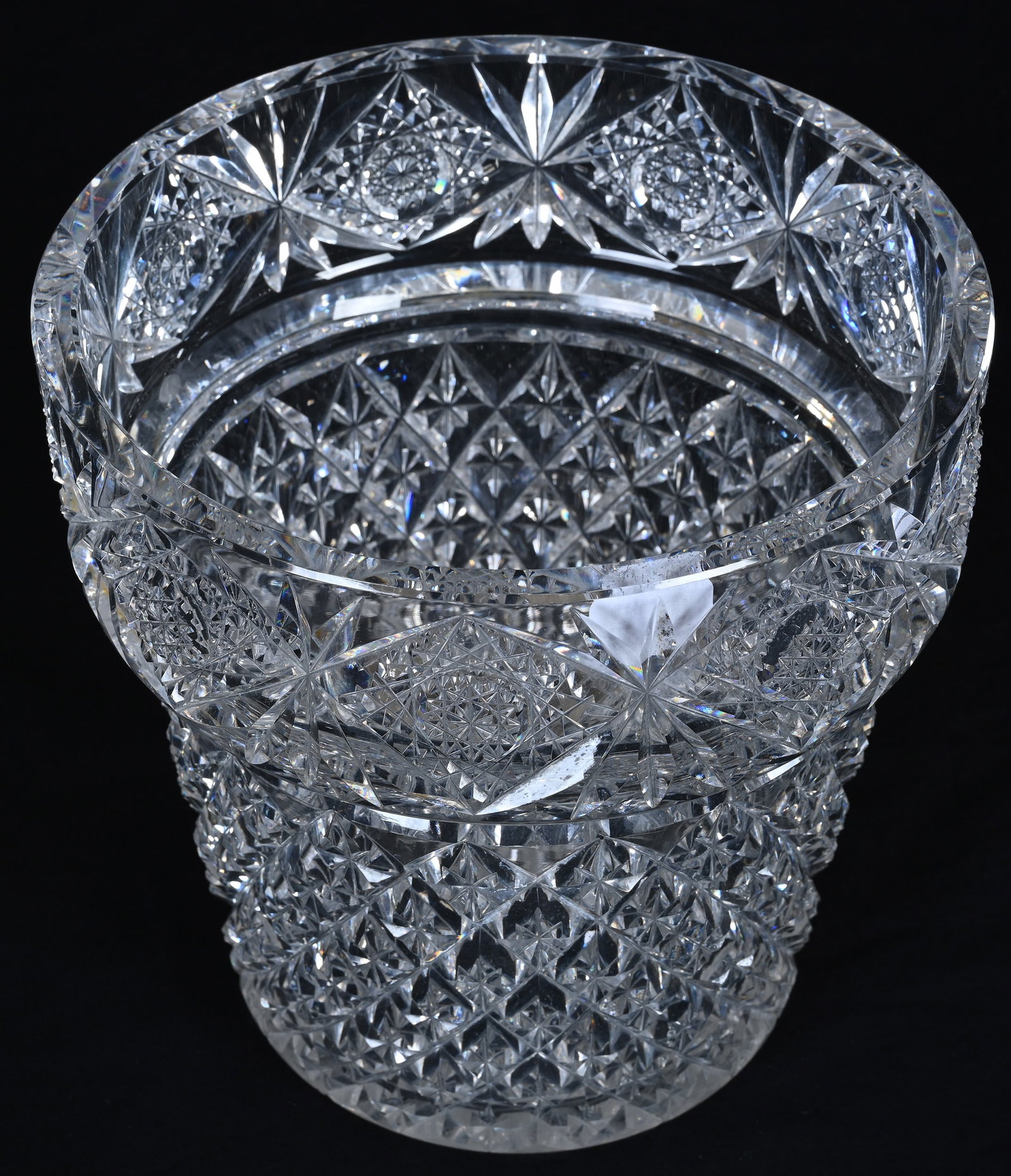 Ice Cooler/Flower Pot, American Brilliant Cut Glass, Signed Hawkes - 2