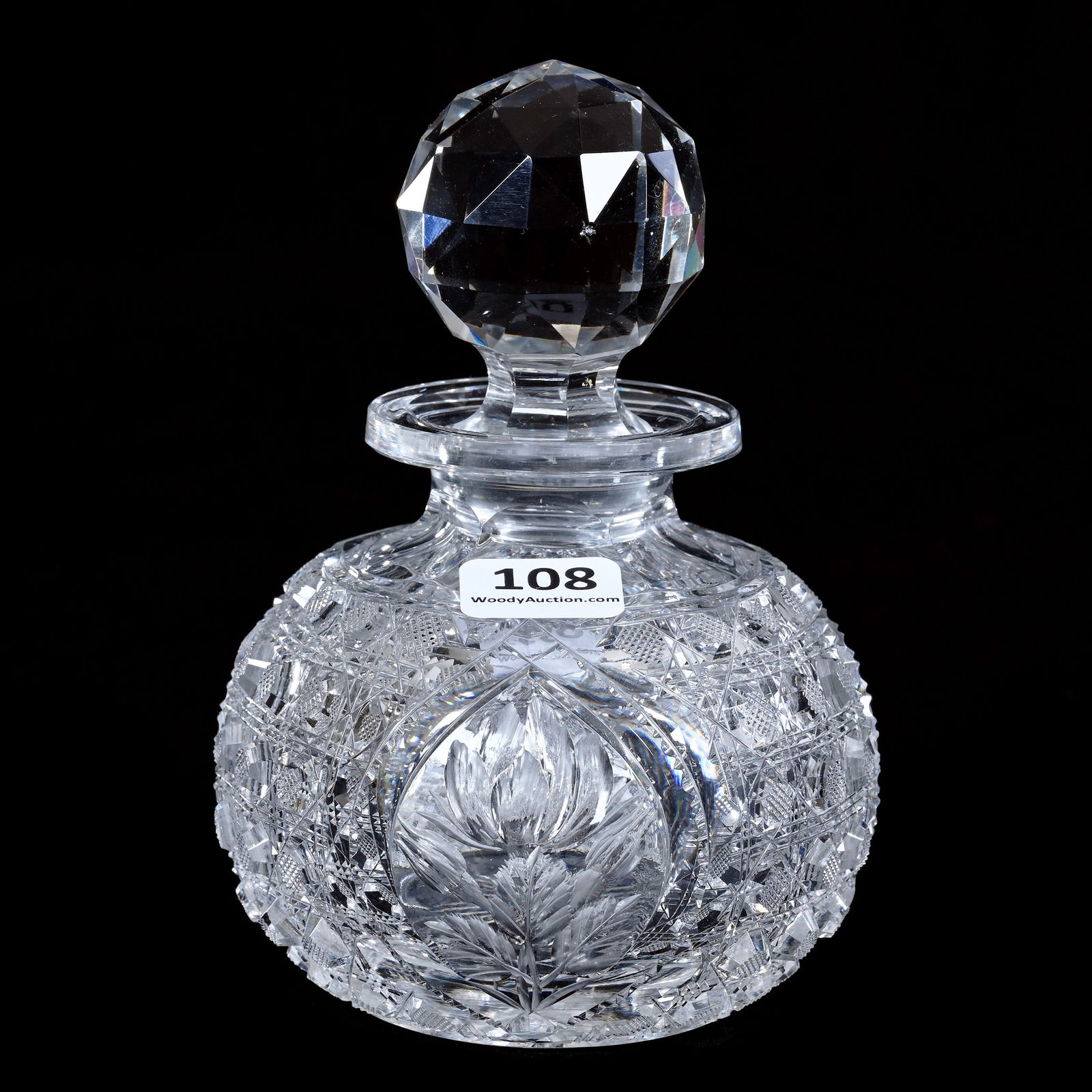 Cologne Bottle, ABCG, Three Cut Octagon Pattern By Pairpoint (1 of 3)