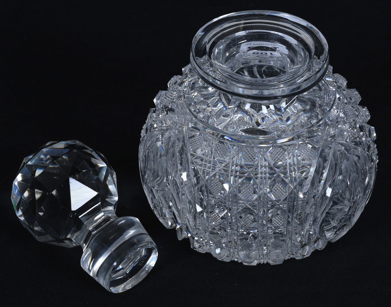 Cologne Bottle, ABCG, Three Cut Octagon Pattern By Pairpoint - 2