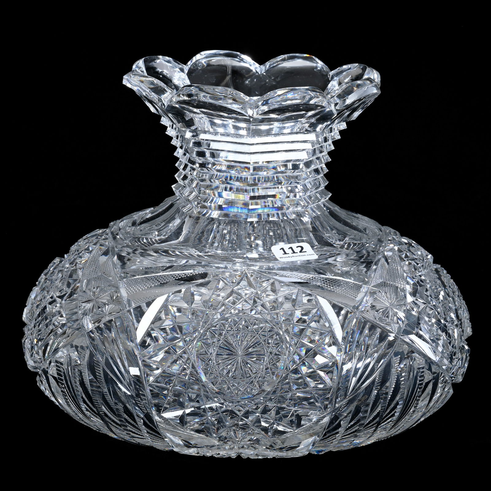 Flower Center, ABCG, Four Alternating Sections Of Hobstar, Prism, Crosscutting, Star & Fan Motif (1 of 3)