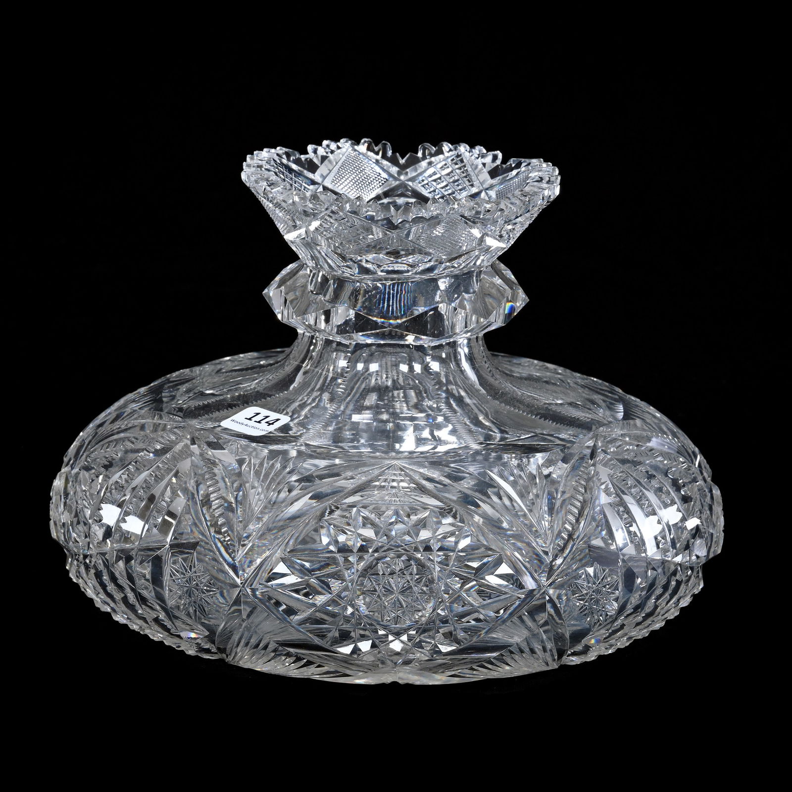 Flower Center, ABCG, Signed Libbey Corona Pattern, Formerly Known As Spillane Pattern (1 of 5)