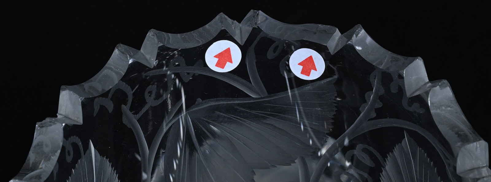 Basket, American Brilliant Cut Glass, Finely Engraved Vintage Pattern Attributed To Tuthill - 4