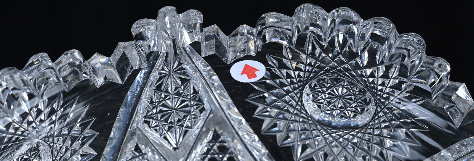 Compote, ABCG, Six-Point Ribbon Star With Hobstar, Nailhead Diamond And Crosscutting - 5