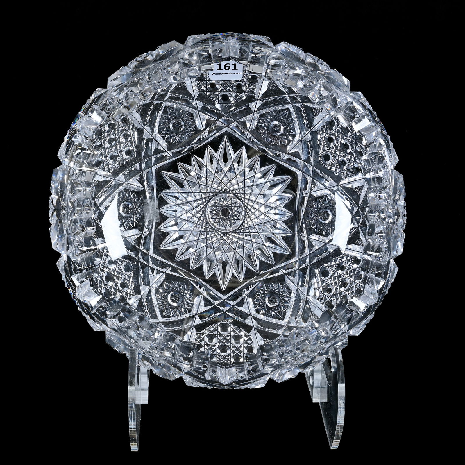 Bowl, Rolled Rim, American Brilliant Cut Glass, Pattern #99 By Dorflinger (1 of 4)