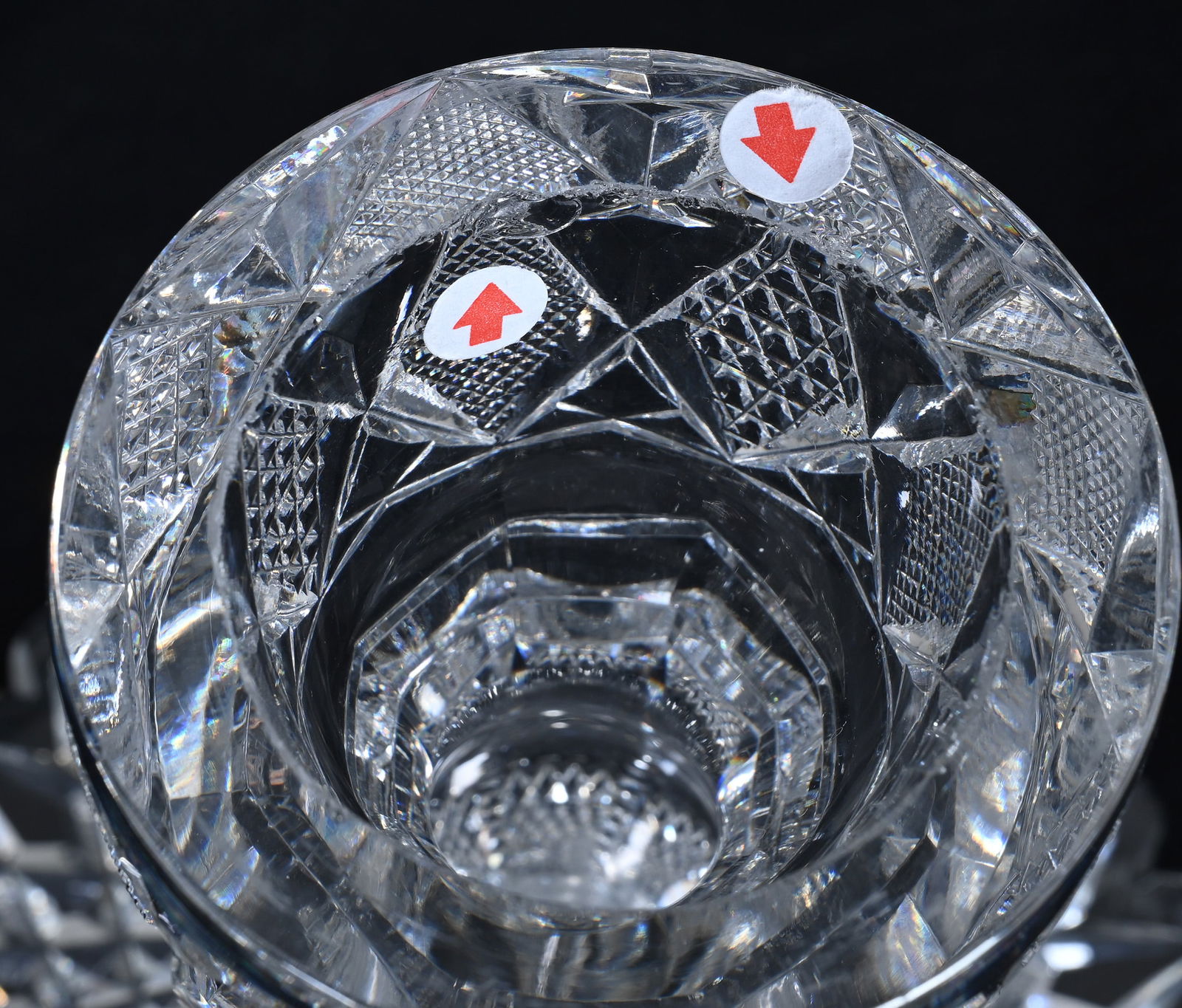 Pedestal Bowl, Two Part, American Brilliant Cut Glass - 4