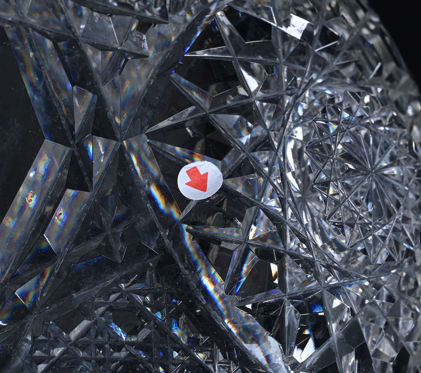 Pedestal Bowl, Two Part, American Brilliant Cut Glass - 5