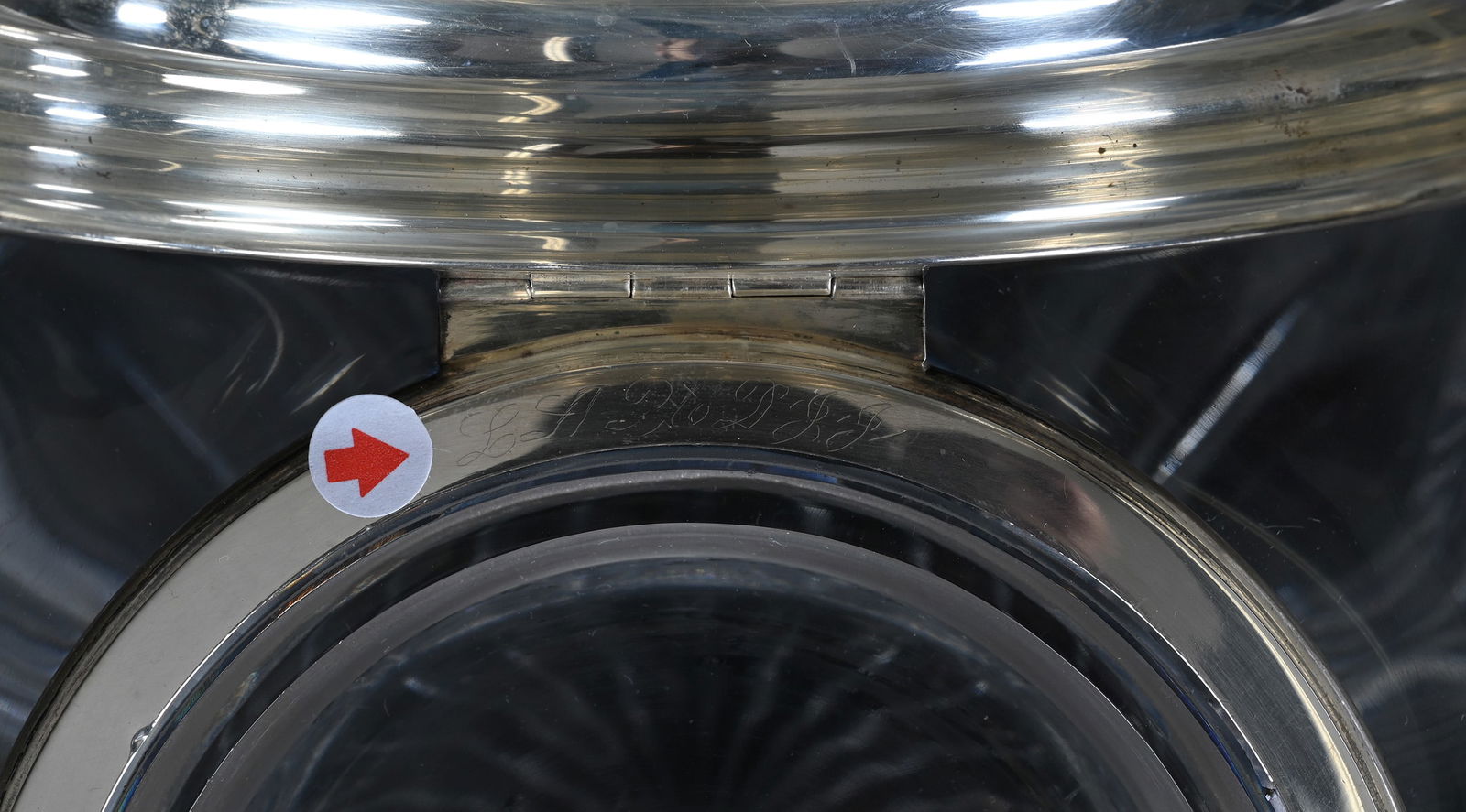 Square Humidor, American Brilliant Cut Glass - 9