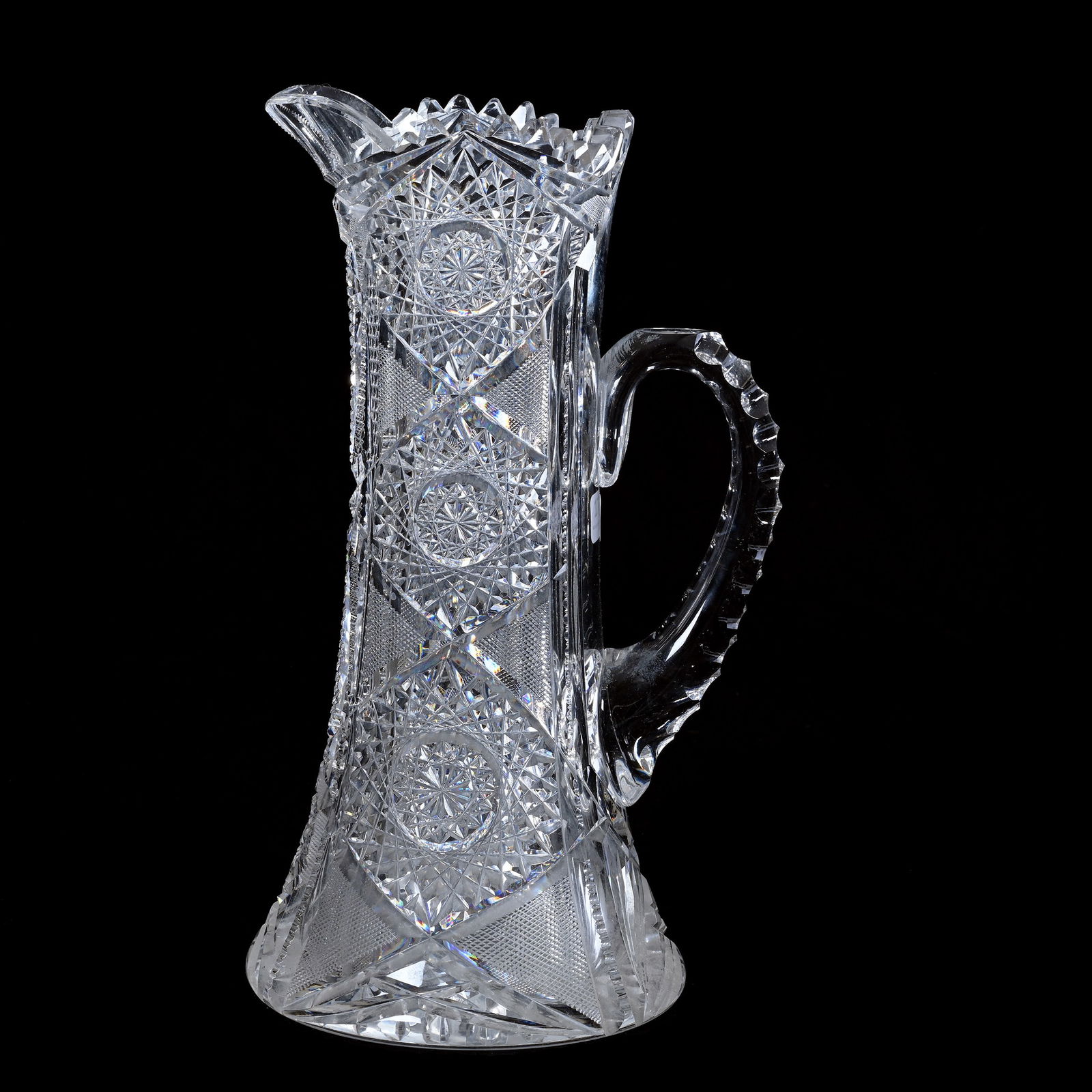 Tankard, American Brilliant Cut Glass, Oxford Pattern By J. Hoare (1 of 3)