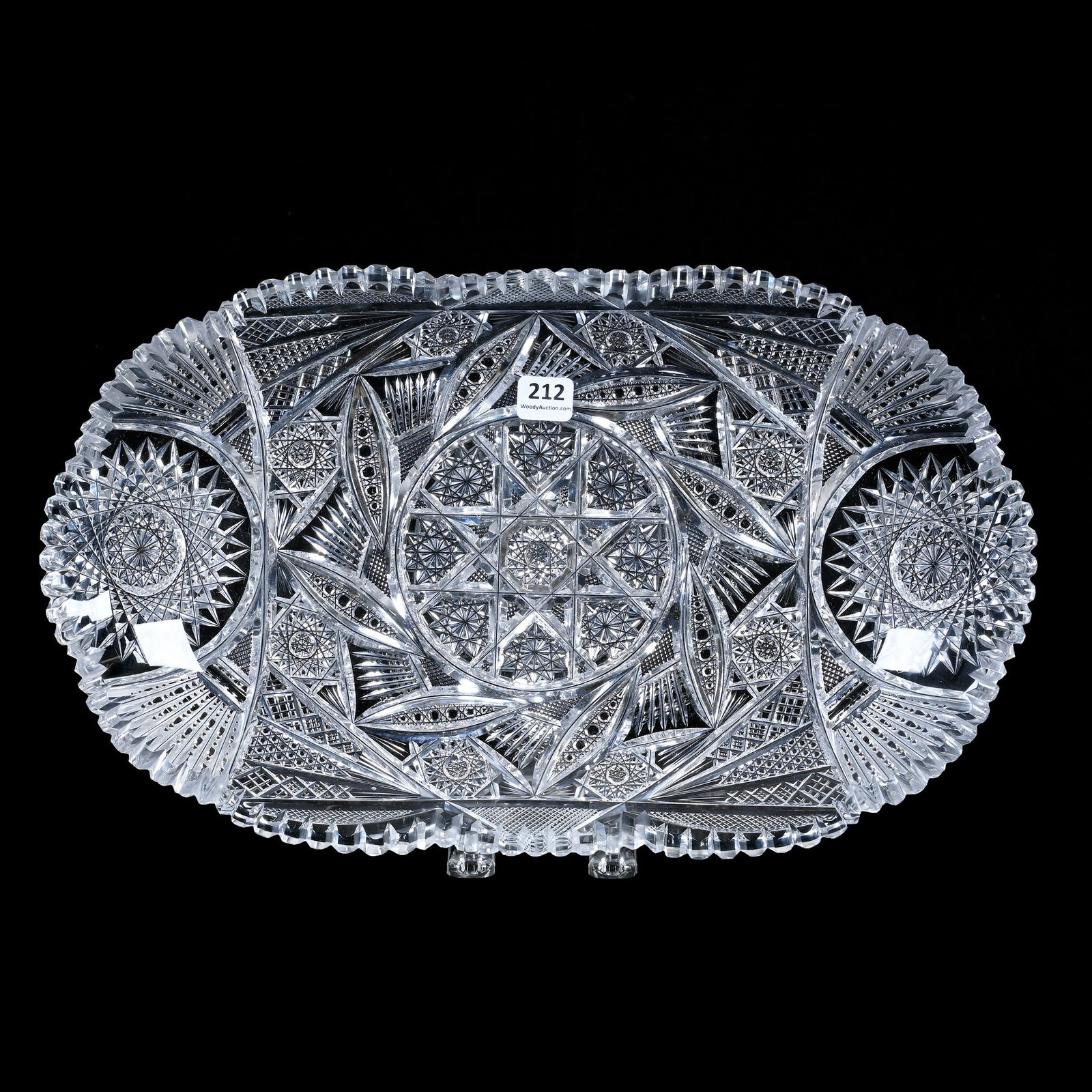 Ice Cream Tray, American Brilliant Cut Glass, Seymour Pattern By J.D. Bergen (1 of 2)