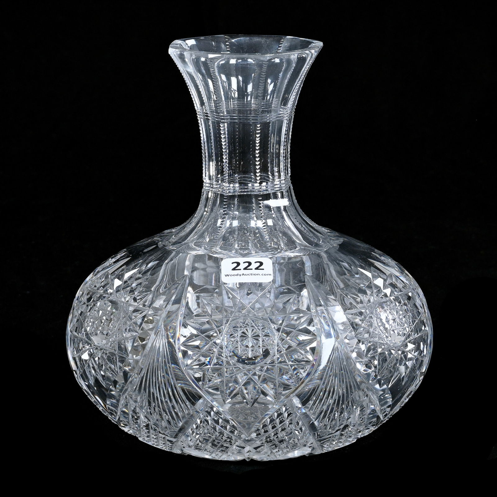 Water Carafe, American Brilliant Cut Glass, Essex Pattern By Dorflinger (1 of 3)