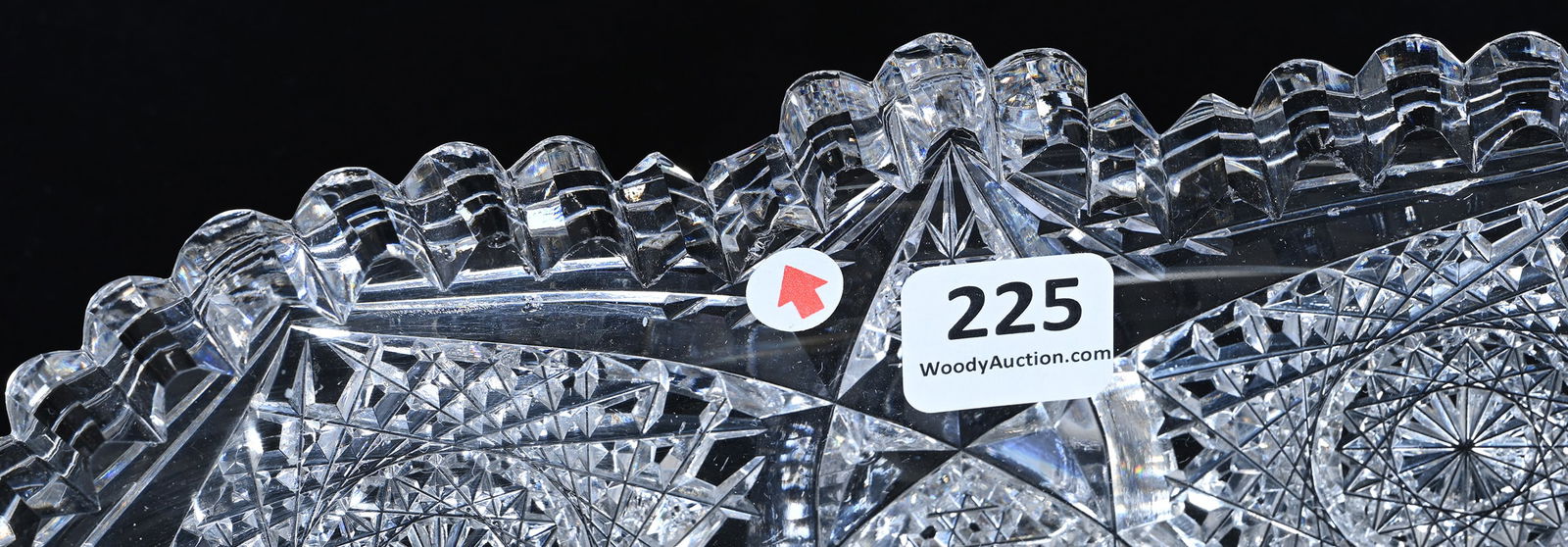 Ice Cream Tray, American Brilliant Cut Glass, Pattern Resembles Cluster Pattern By Egginton - 3