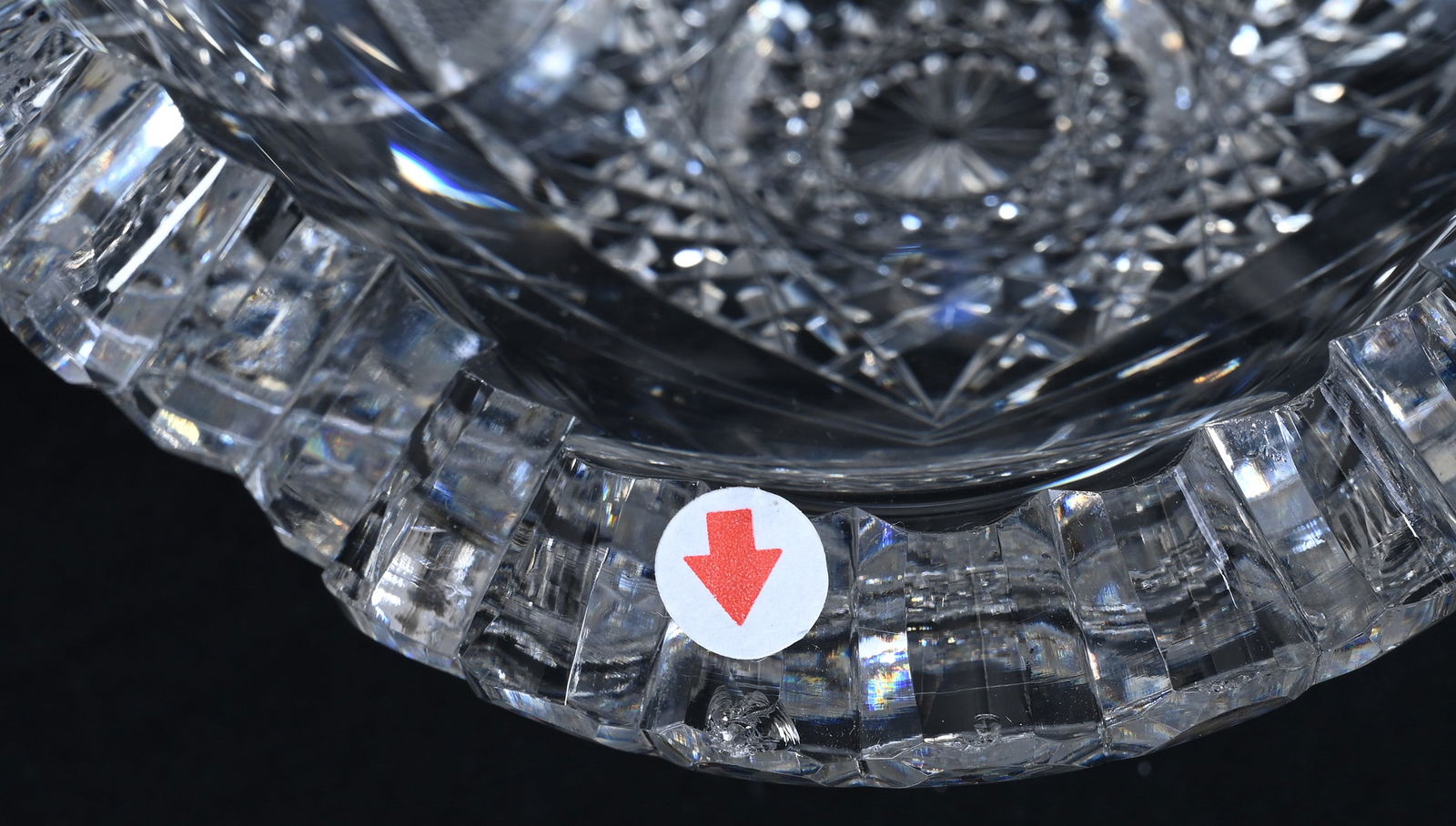 Ice Cream Tray, American Brilliant Cut Glass, Pattern Resembles Cluster Pattern By Egginton - 4