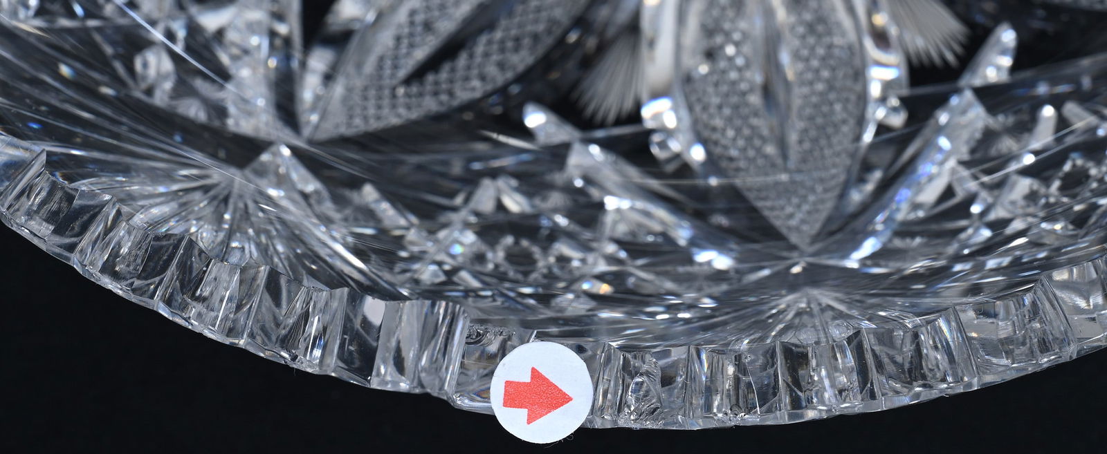 Bowl, American Brilliant Cut Glass, Venetian Pattern By Hawkes - 3