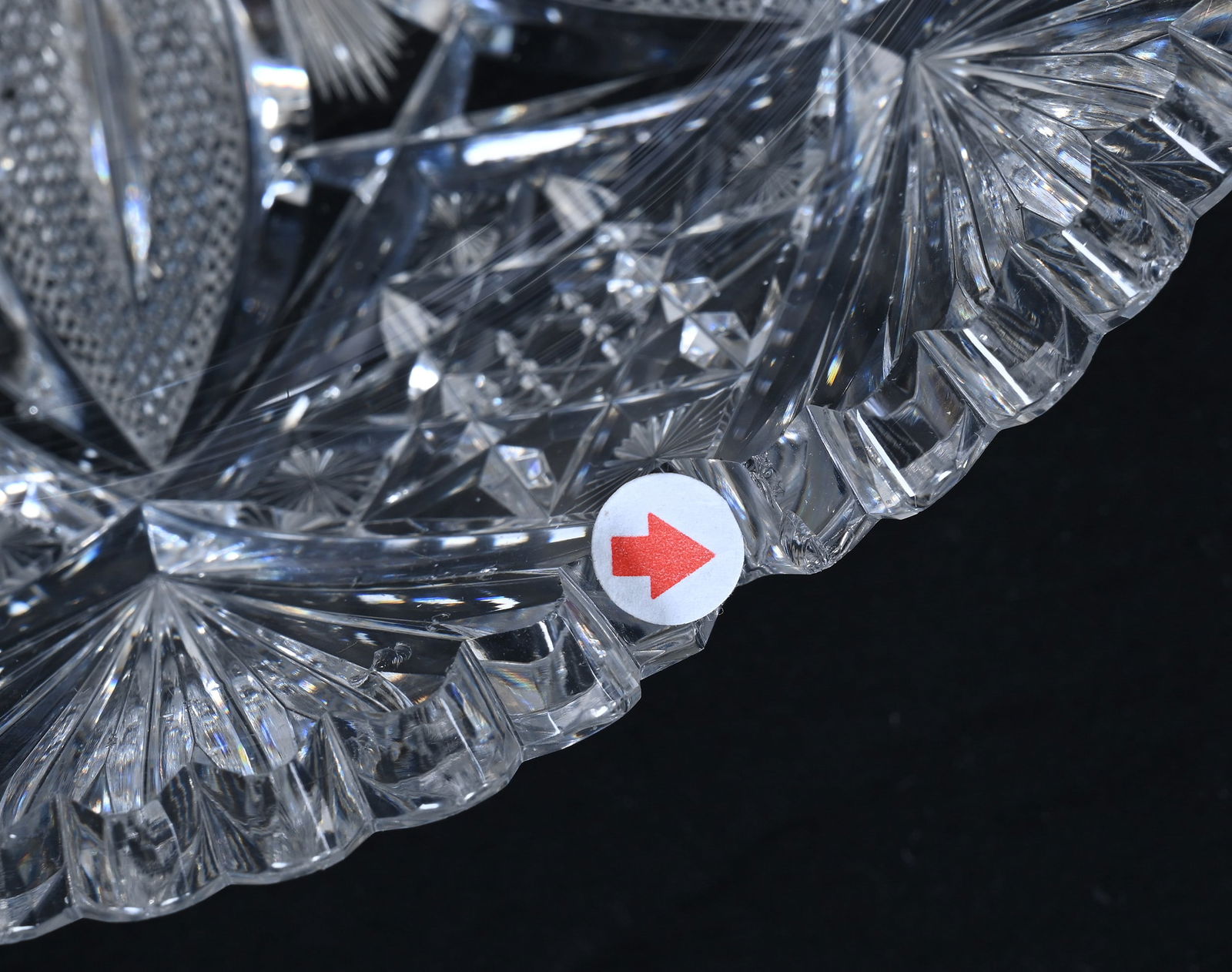 Bowl, American Brilliant Cut Glass, Venetian Pattern By Hawkes - 4