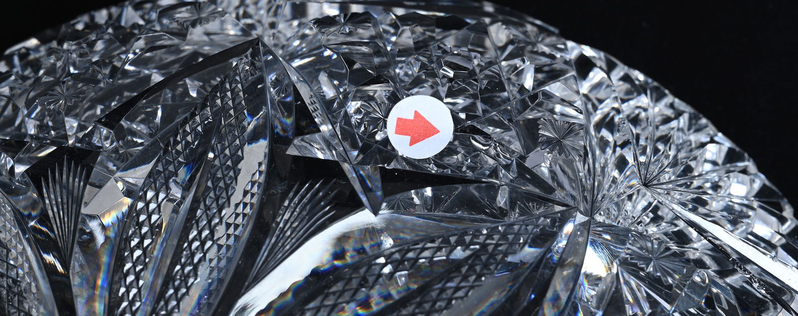 Bowl, American Brilliant Cut Glass, Venetian Pattern By Hawkes - 8