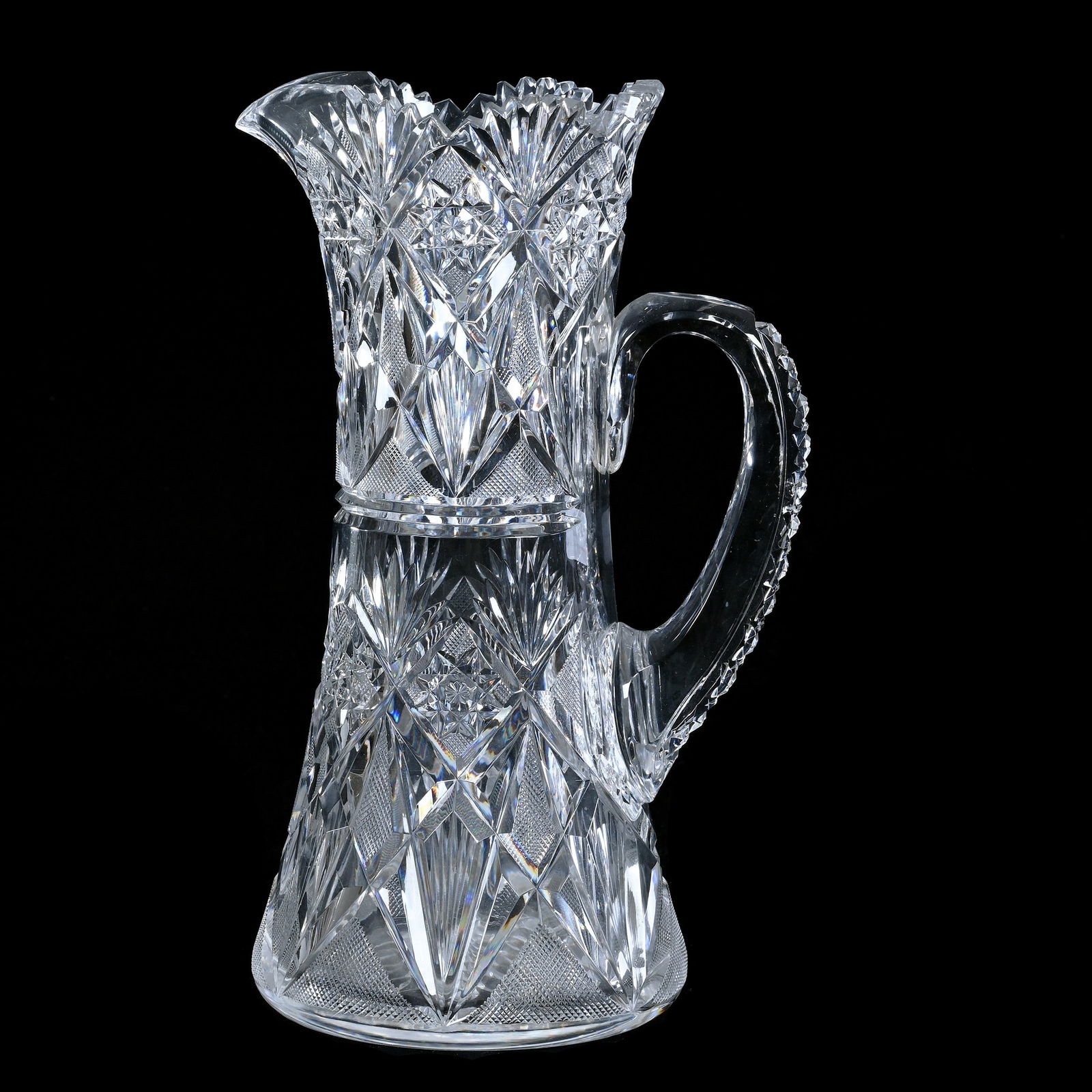 Tankard, American Brilliant Cut Glass, Marlboro Pattern By Dorflinger (1 of 3)