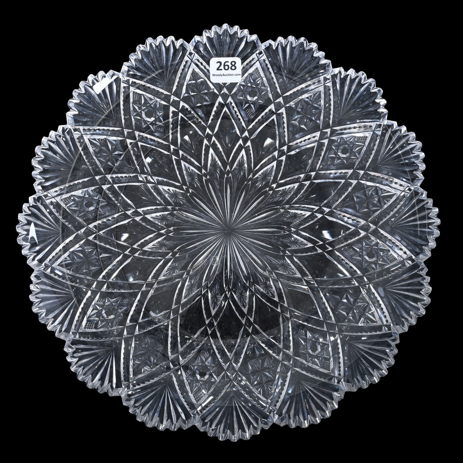 Round Tray/Underplate, American Brilliant Cut Glass, Sultana Pattern By Dorflinger (1 of 2)