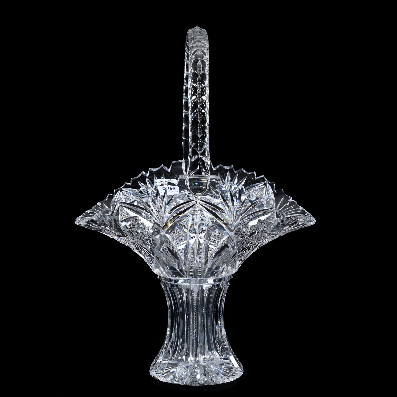 Basket, ABCG, Signed Libbey Corona Pattern, Also Known As Spillane, Circa 1906 (1 of 3)