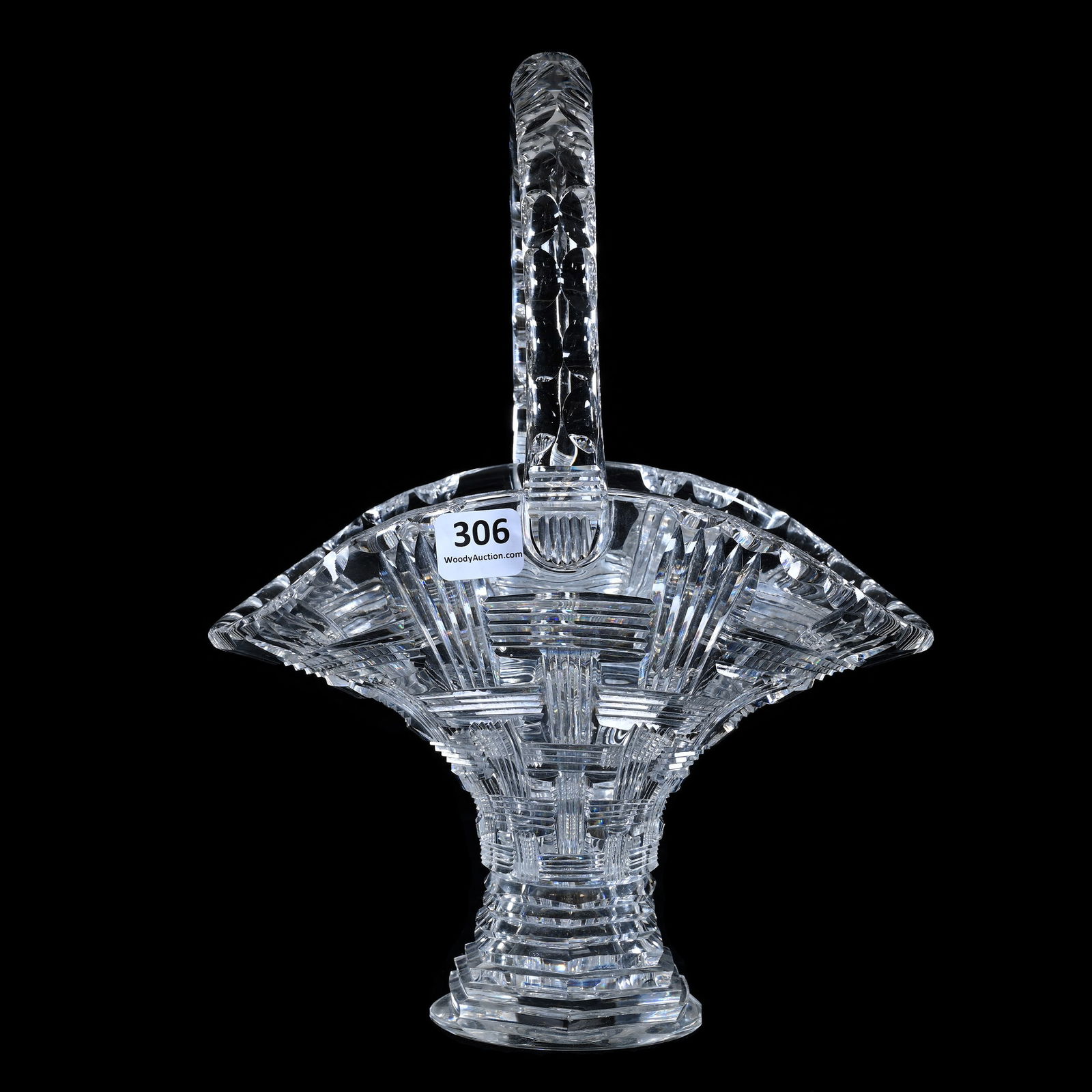 Basket, American Brilliant Cut Glass, Willow Pattern By Dorflinger (1 of 3)