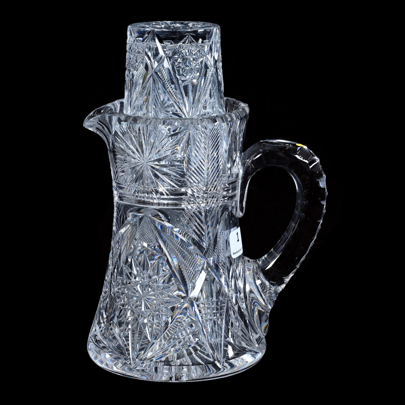 Tumble Up, American Brilliant Cut Glass, Signed Libbey (1 of 3)