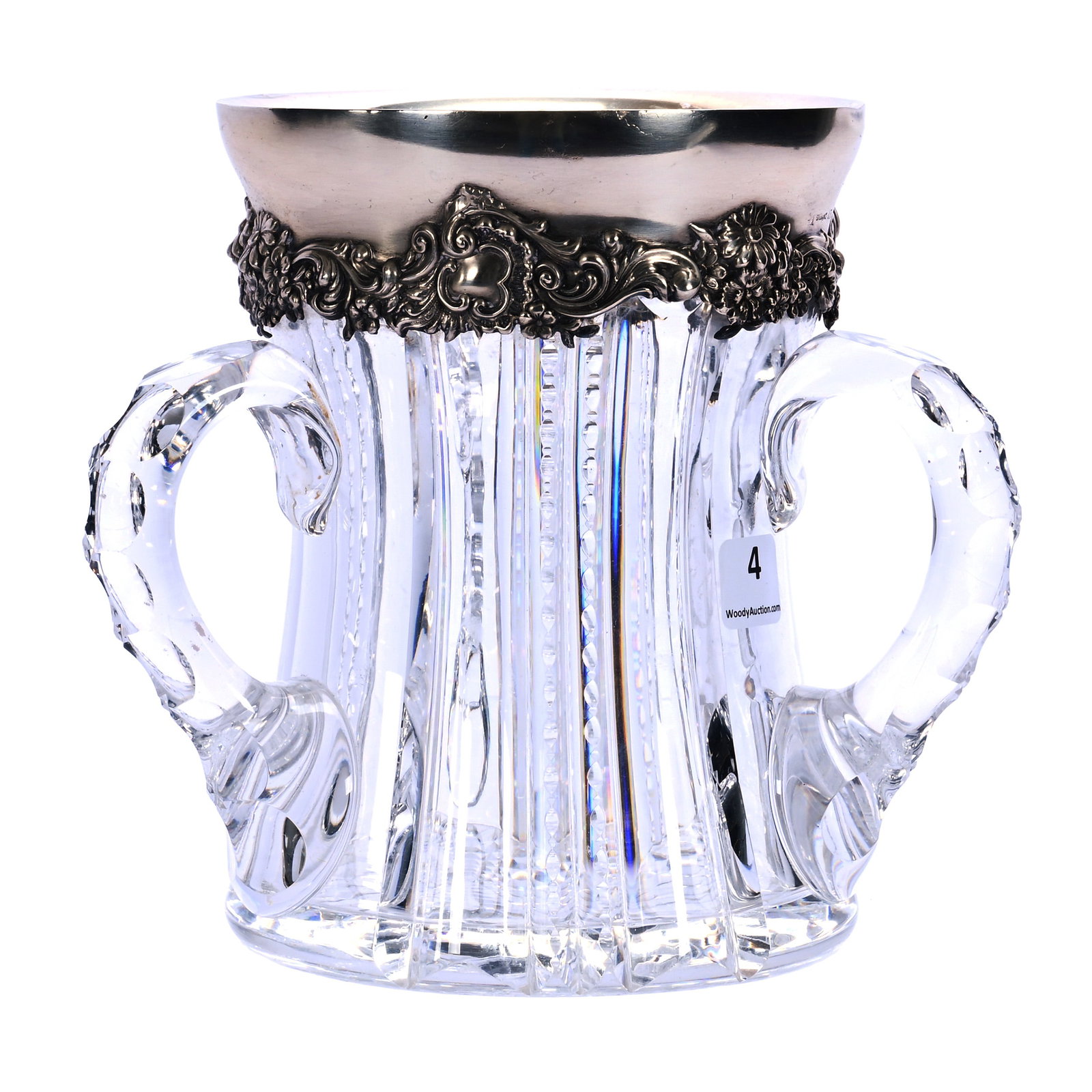Three Handled Loving Cup, American Brilliant Cut Glass (1 of 6)