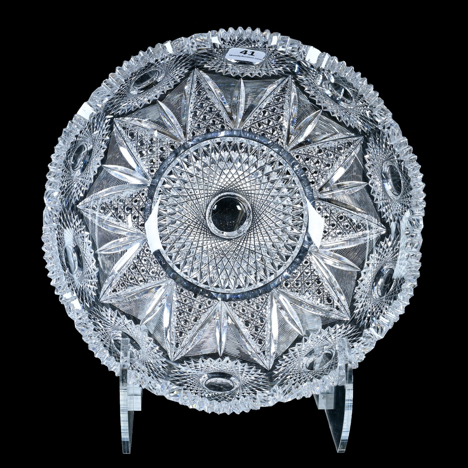 Bowl, American Brilliant Cut Glass, Theodora Pattern By Meriden (1 of 3)