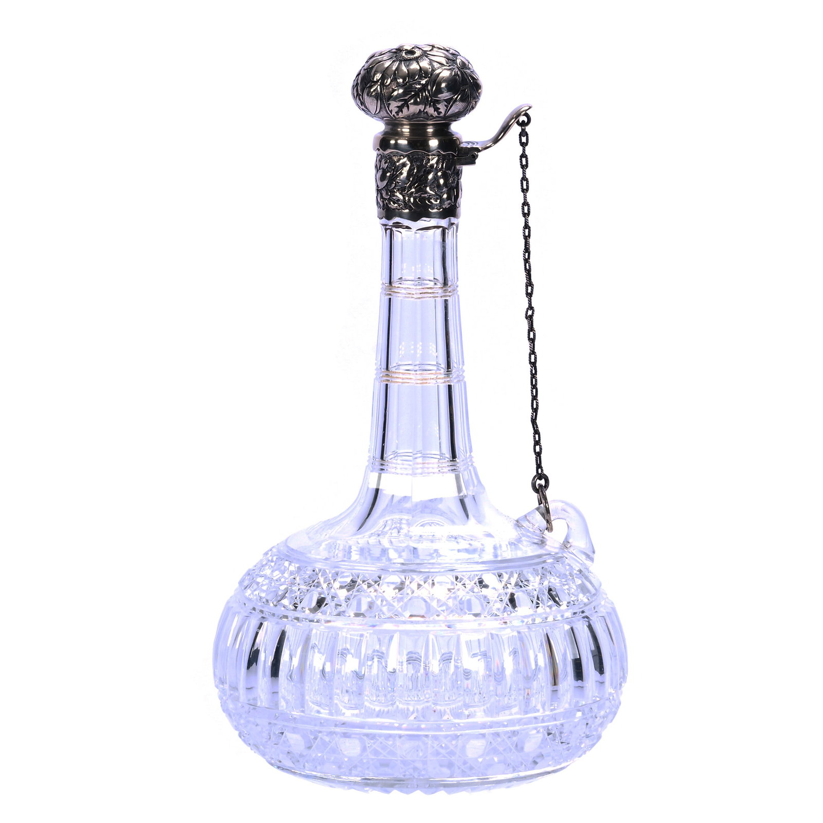 Chain Decanter, American Brilliant Cut Glass (1 of 4)