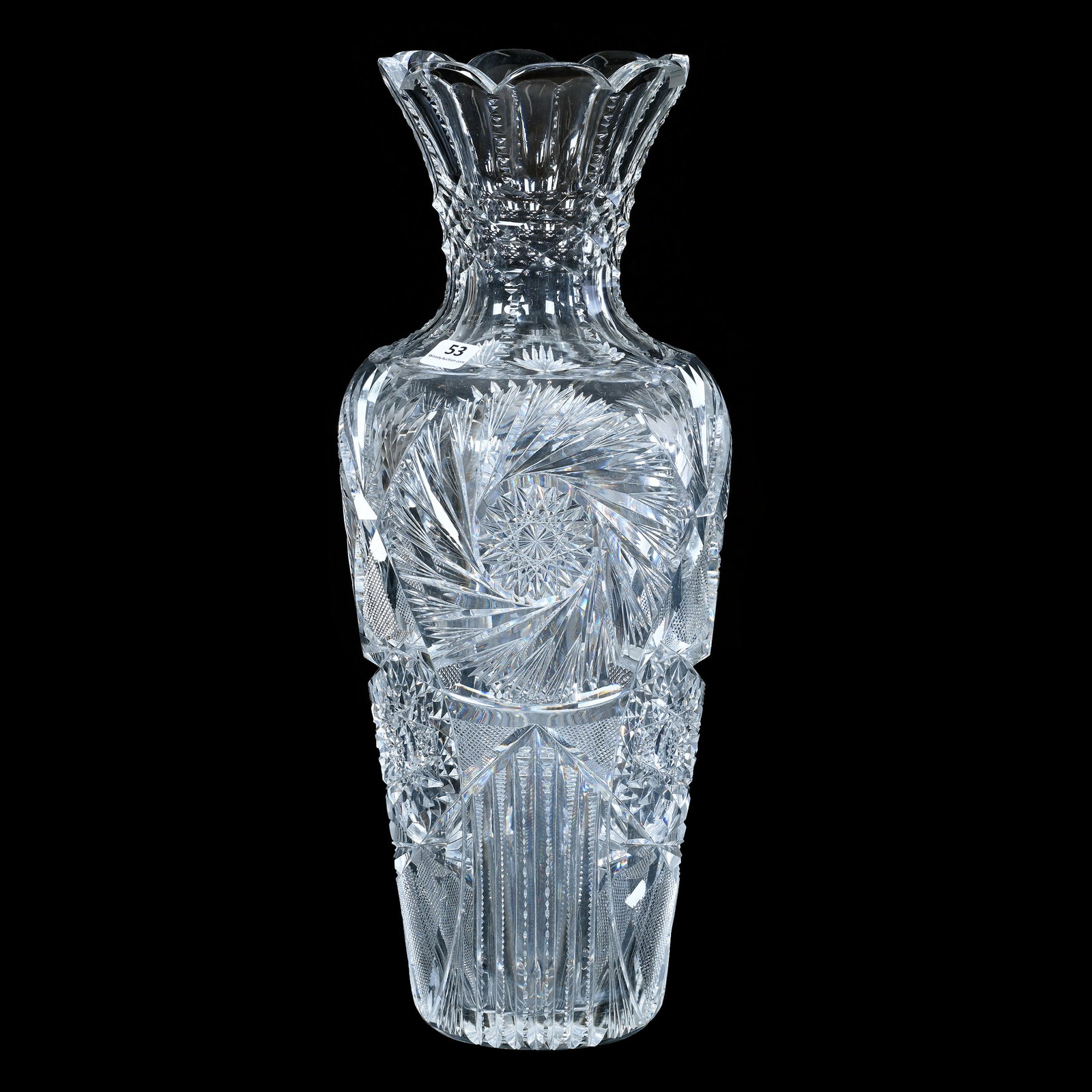 Vase, American Brilliant Cut Glass (1 of 3)